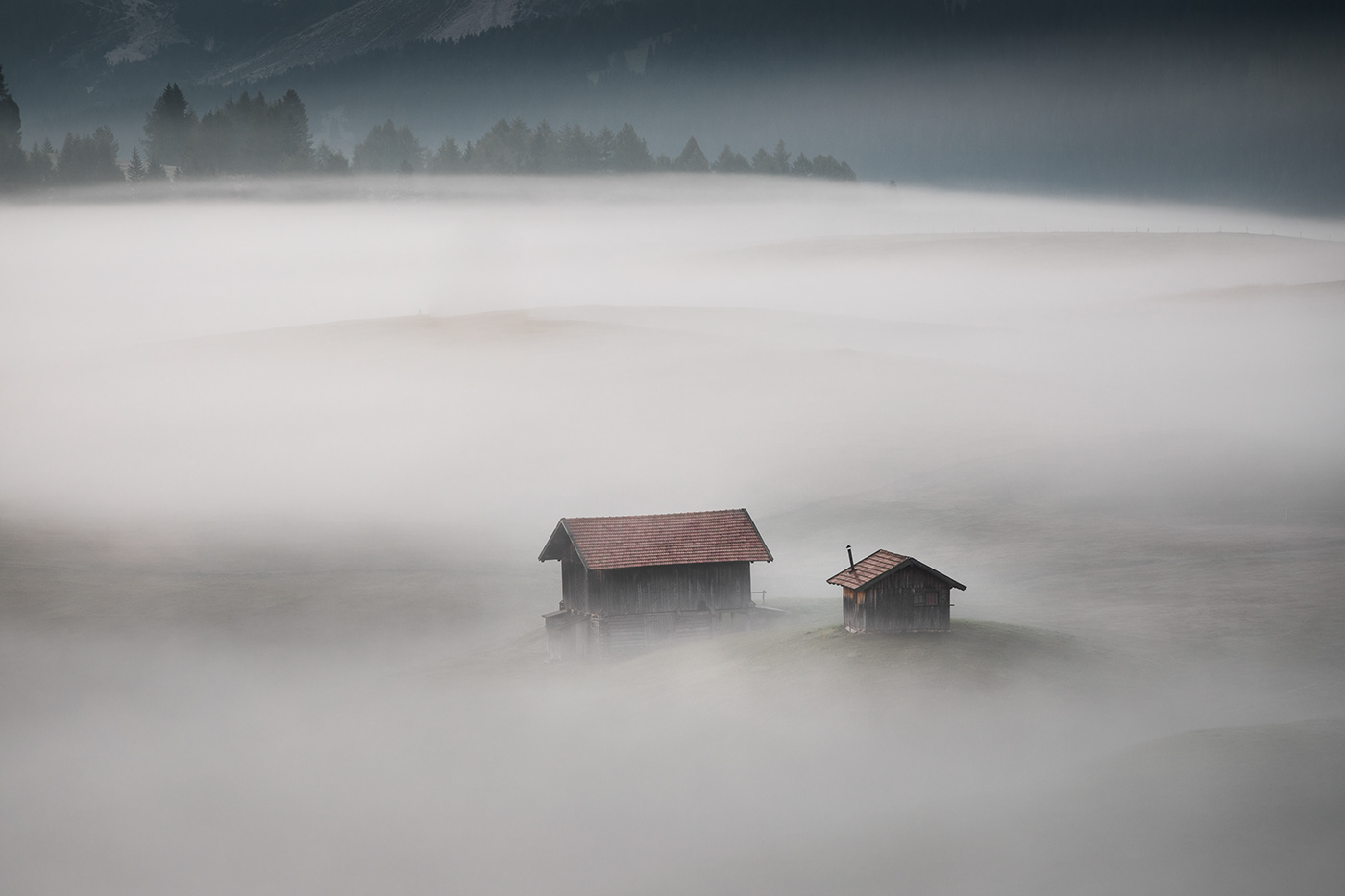 dolomites alpedisiusi Photography  Landscape mountains Canon southtyrol fog autumn cabin