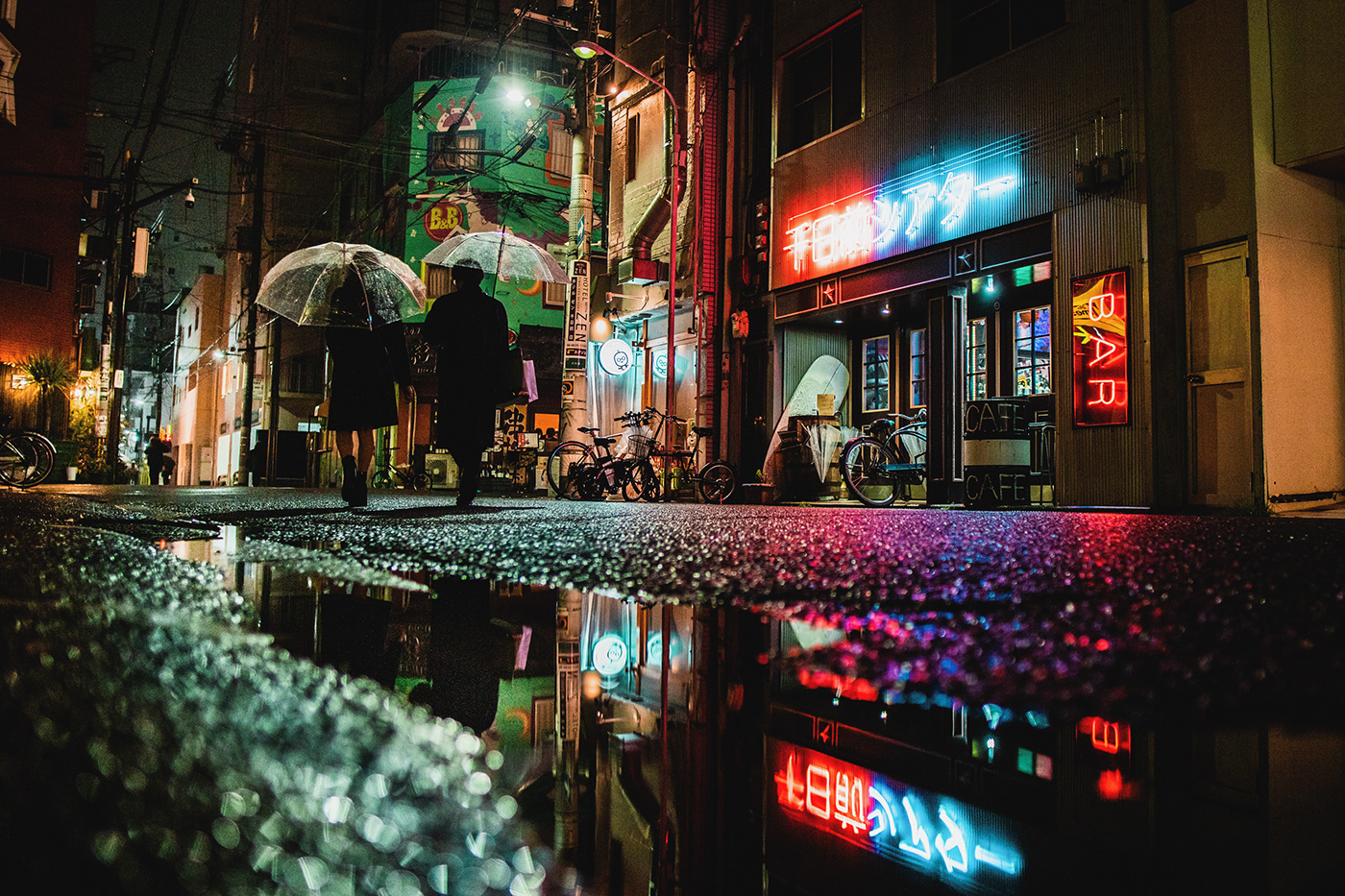 art direction  cinematic color grading japan Landscape Photography  rain Street street photography Urban