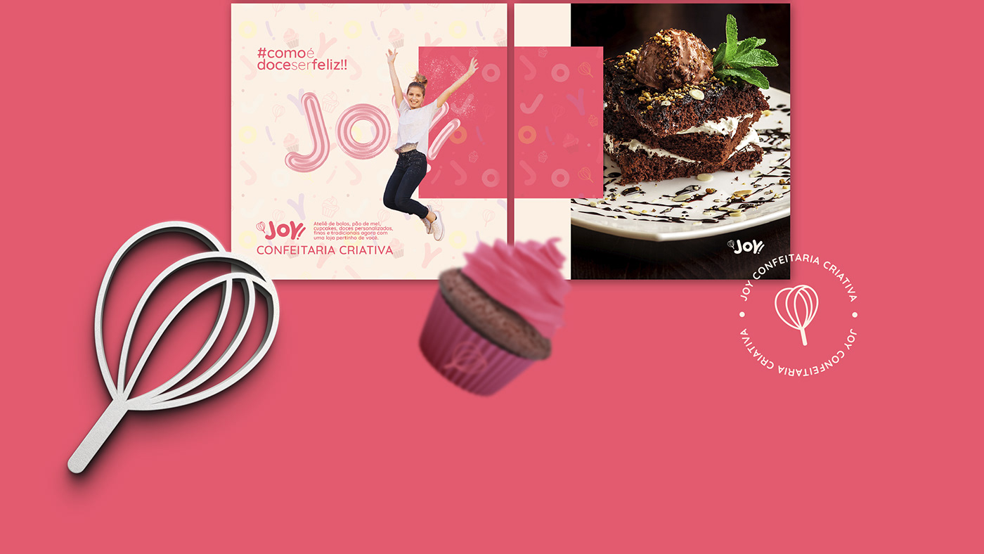 amor cake CONFEITARIA criatividade cupcake doces Fun brand identity design gráfico identidade visual