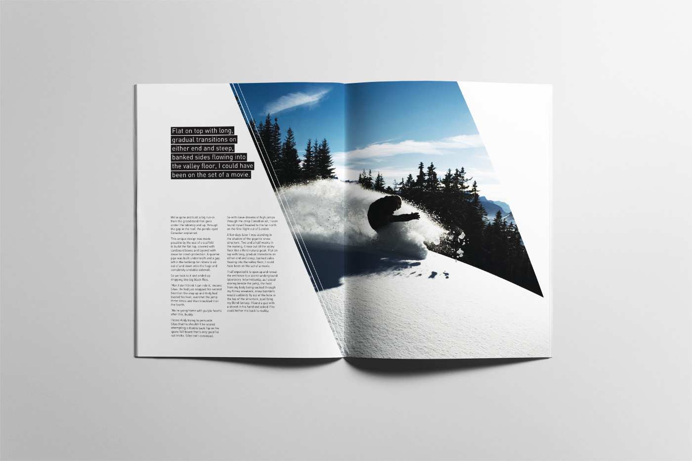 magazine Surf sport Layout editorial edition
