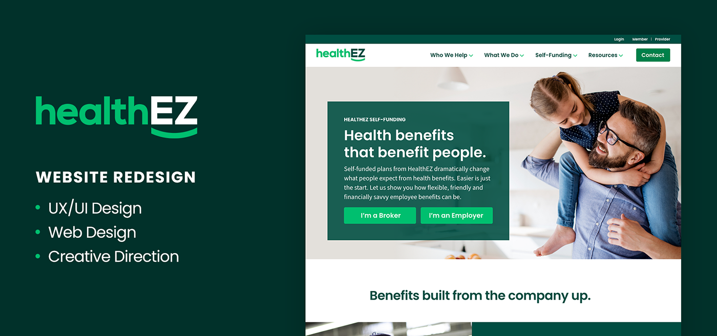 creative Creative Direction  Figma graphic design  health industry Health Insurance Interface ux/ui Web Design  Website