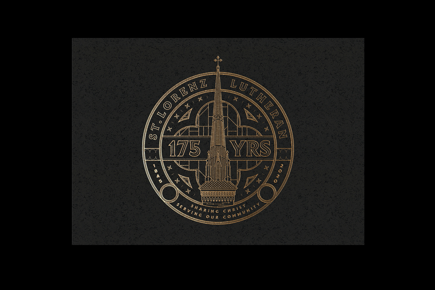 badge branding  church graphicdesign historic ILLUSTRATION  logo