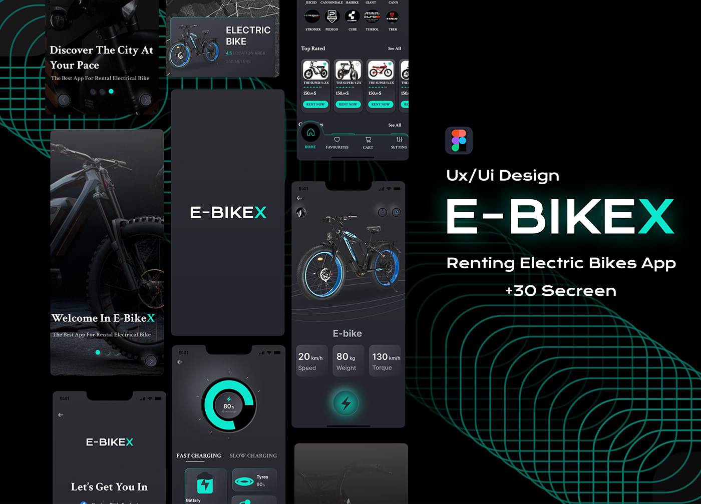 UI/UX ui design UX design Figma app design Bike Rent motorcycle motorbike