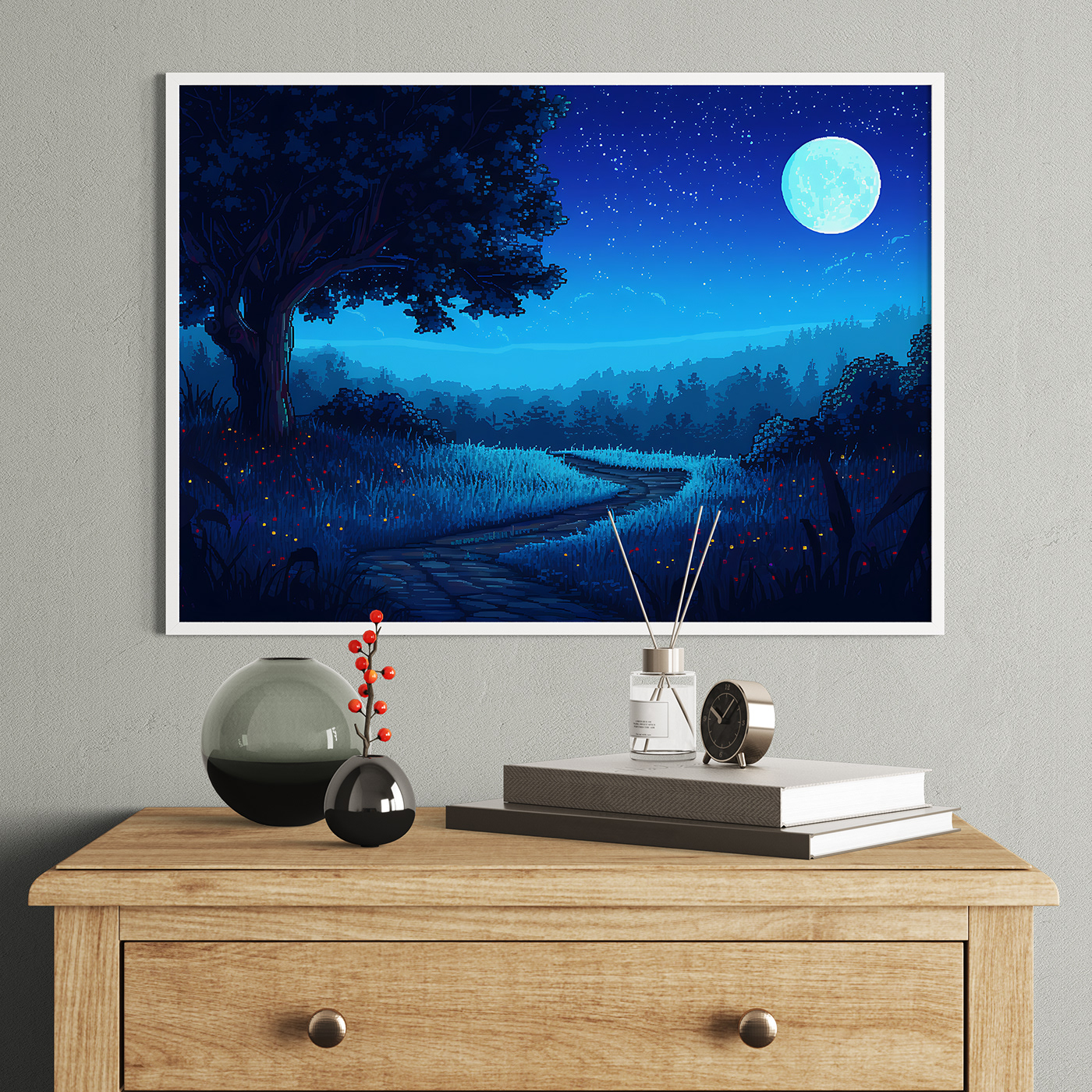 Starlight Stream Sanctuary background Picture Frame-Wall Photo Frame for Home Decor