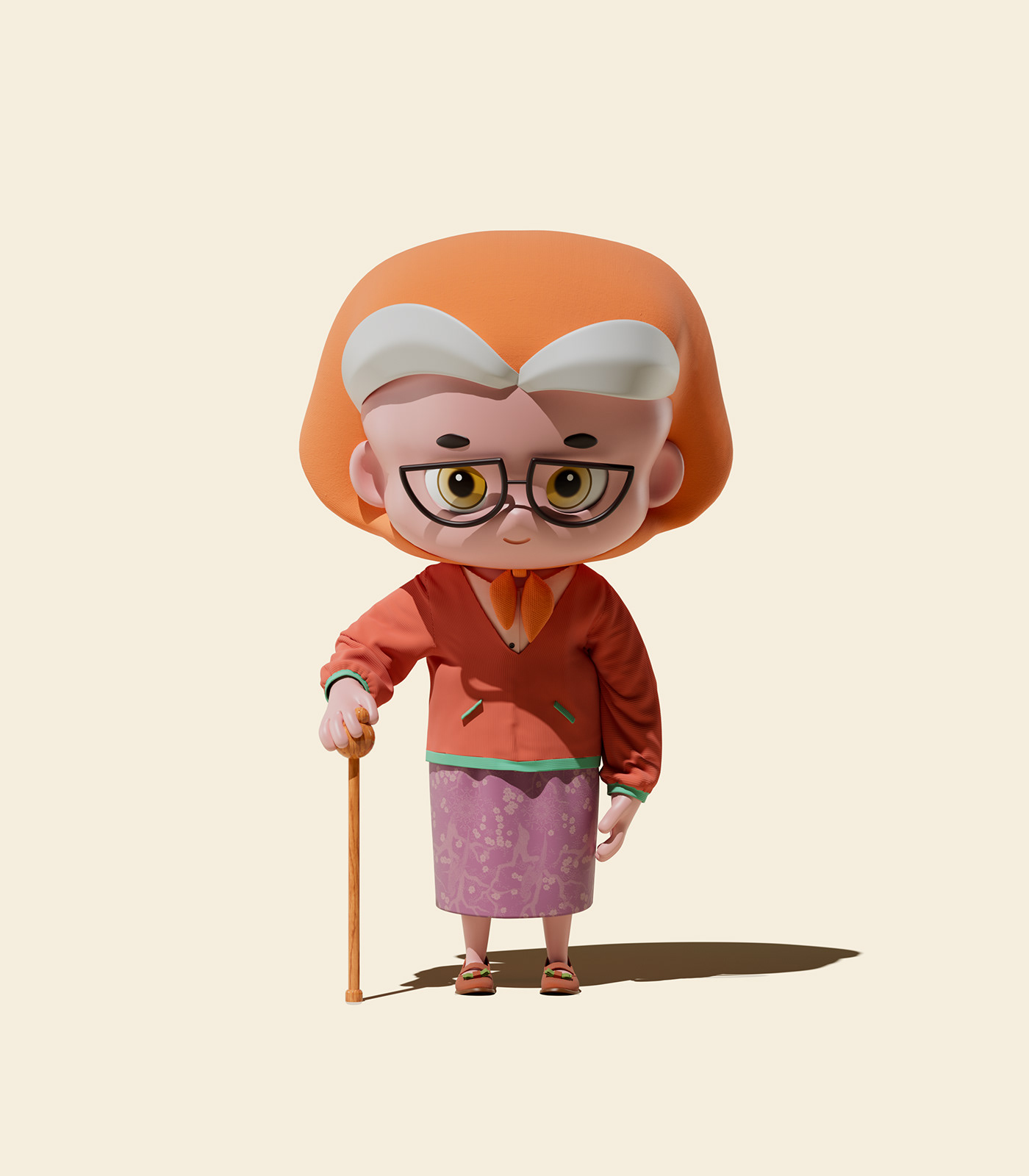 3D art CGI Character design  chinese new year cinema 4d redshift Render visualization