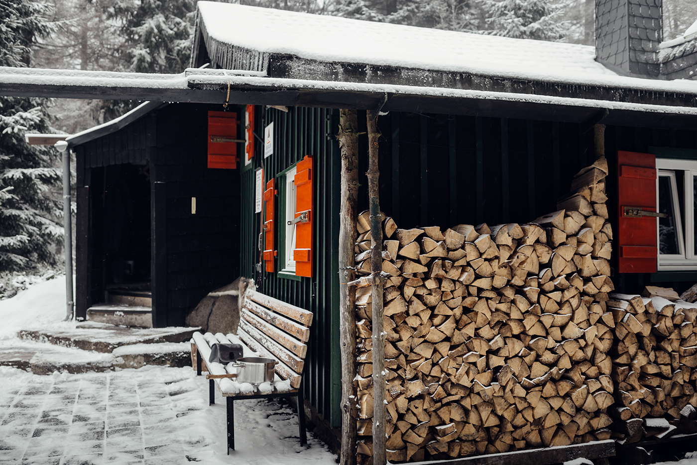 Landscape Harz Nature natur winter hütte schnee Canon 35mm wald