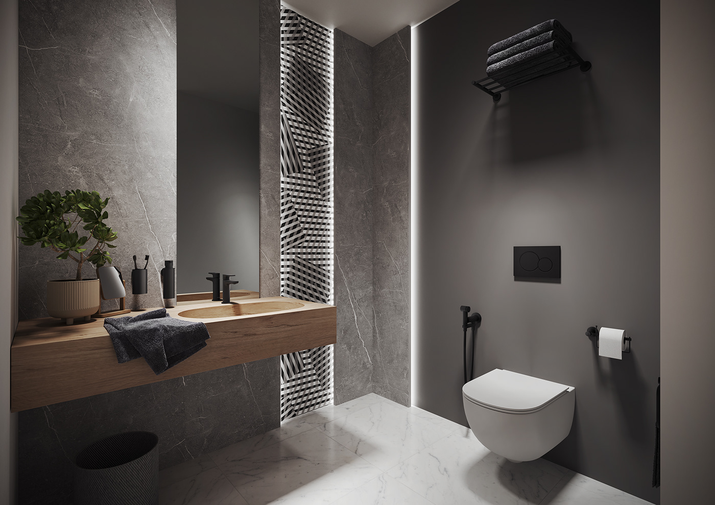 3D 3D Rendering bathroom CGI Faucet interior design  luxury interior SHOWER Suite Hotel visualization