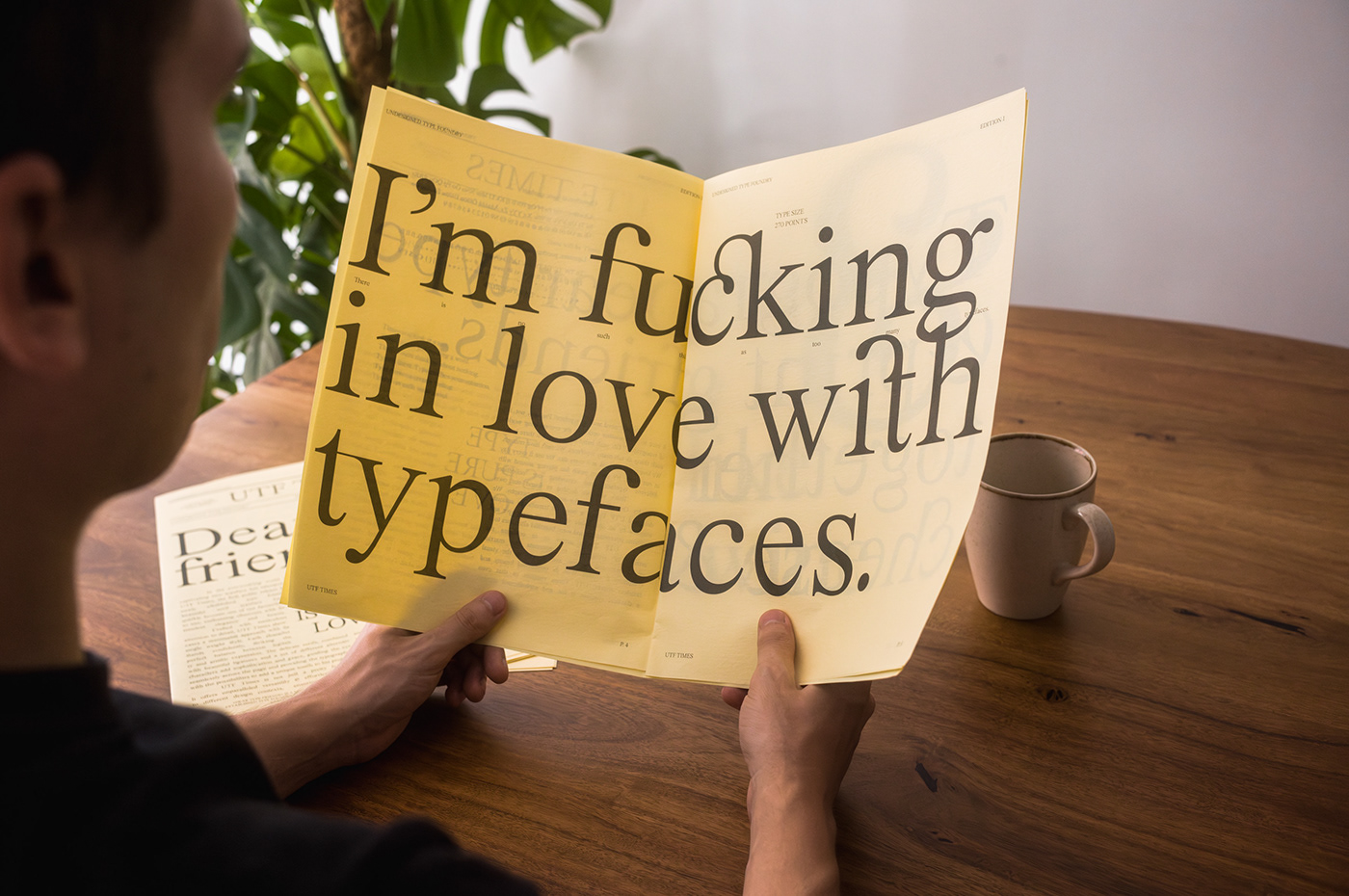 Typeface font editorial serif type design poster display font visual identity newspaper font design