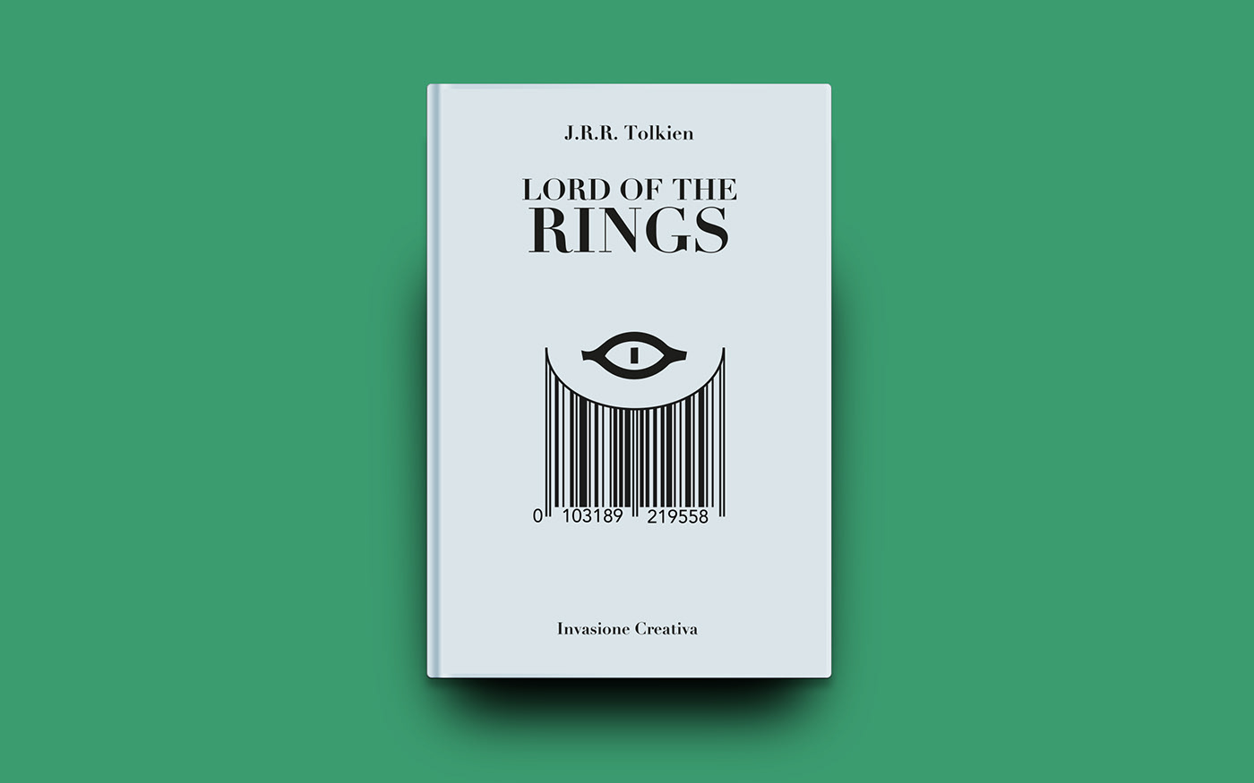 publishing   editorial design  book cover graphic design  concept LOTR design publishing design barcode