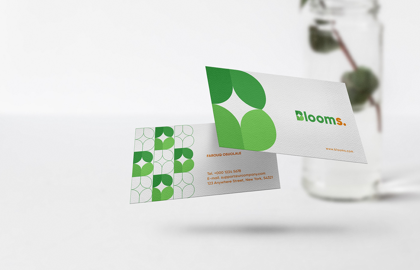 blooms brand identity branding  e-commerce farming Grocery logo Logo Design