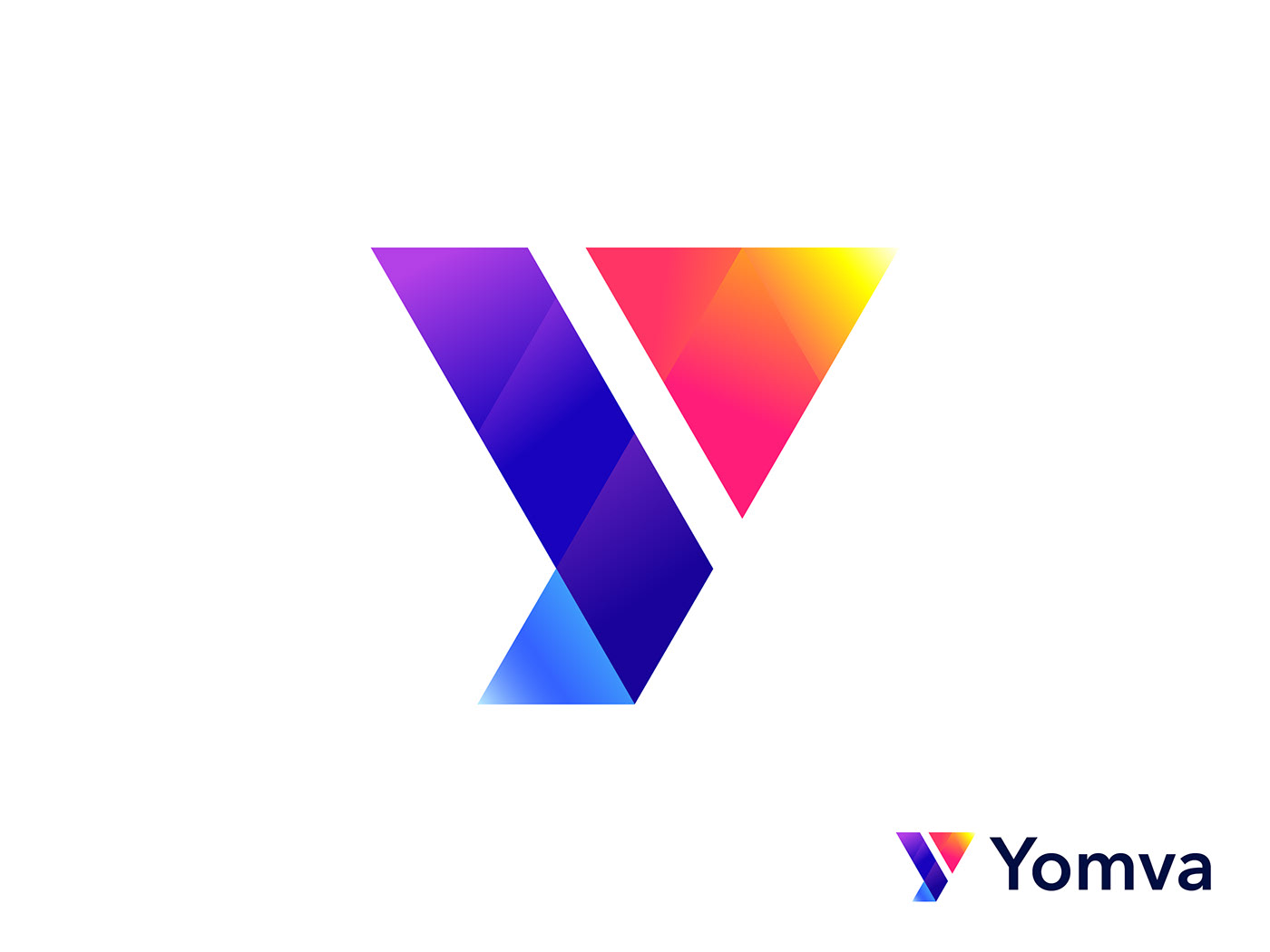 abstract branding  design graphic design  Icon identity logo logo designer modern Y logo