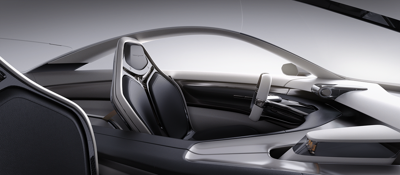 automotive   car Vehicle automobile industrial design  concept aesthetic 3D CGI interior design 