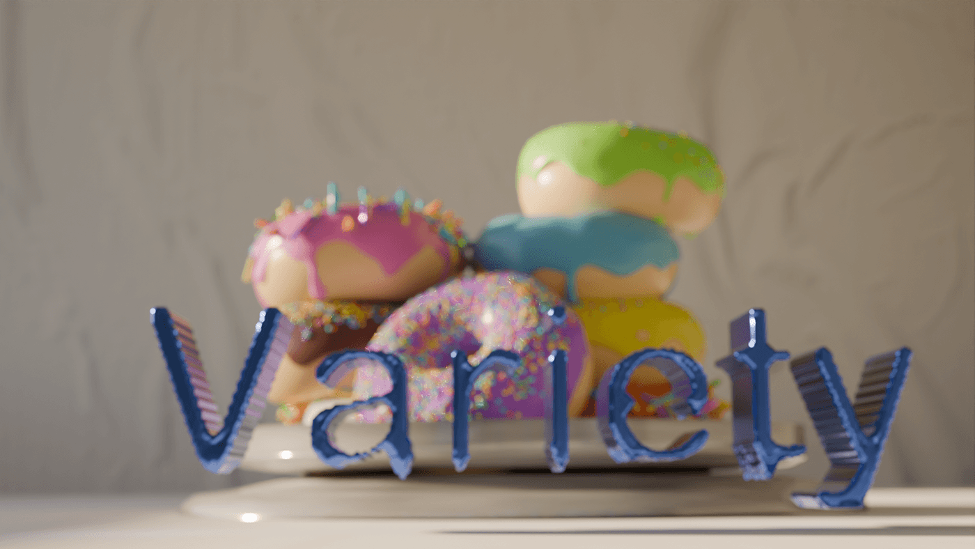 motion design blender 3D donut Food  Graphic Designer animation  video 3d modeling Render