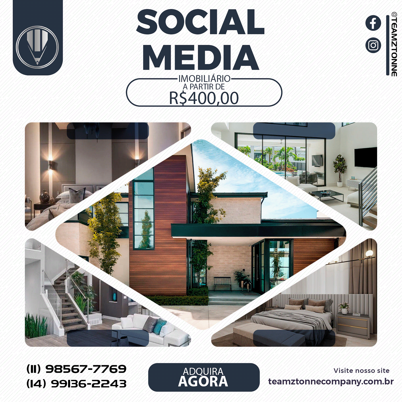 imobiliário imobiliária social media post marketing   Social media post design Socialmedia Imobiliário Marketing