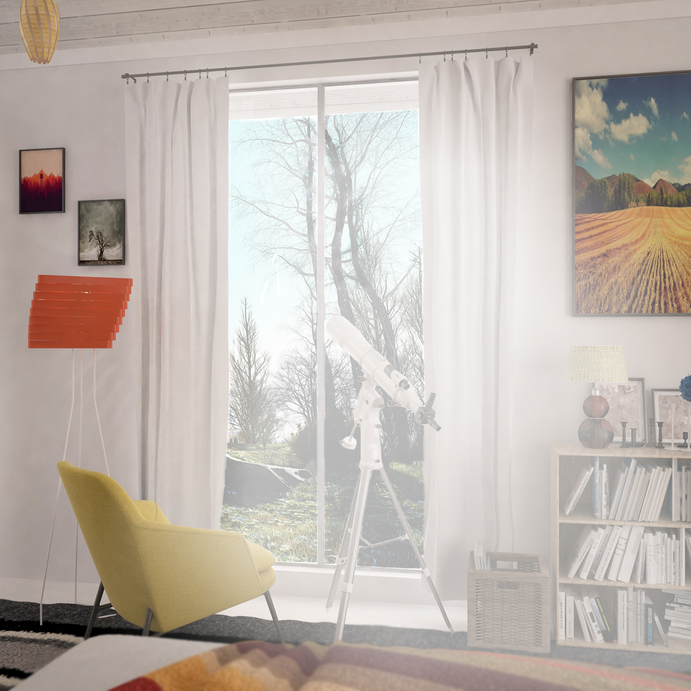 Cottage cabin 3ds max 3D Studio Max vray photoshop rendering Render RENDER CONCEPT Architectural rendering