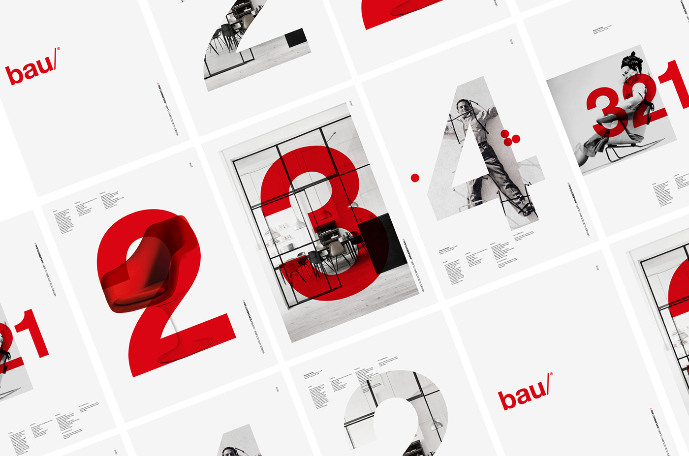 bau magazine helvetica modernism editorial Suplemento swiss minimalist EAMES typography  
