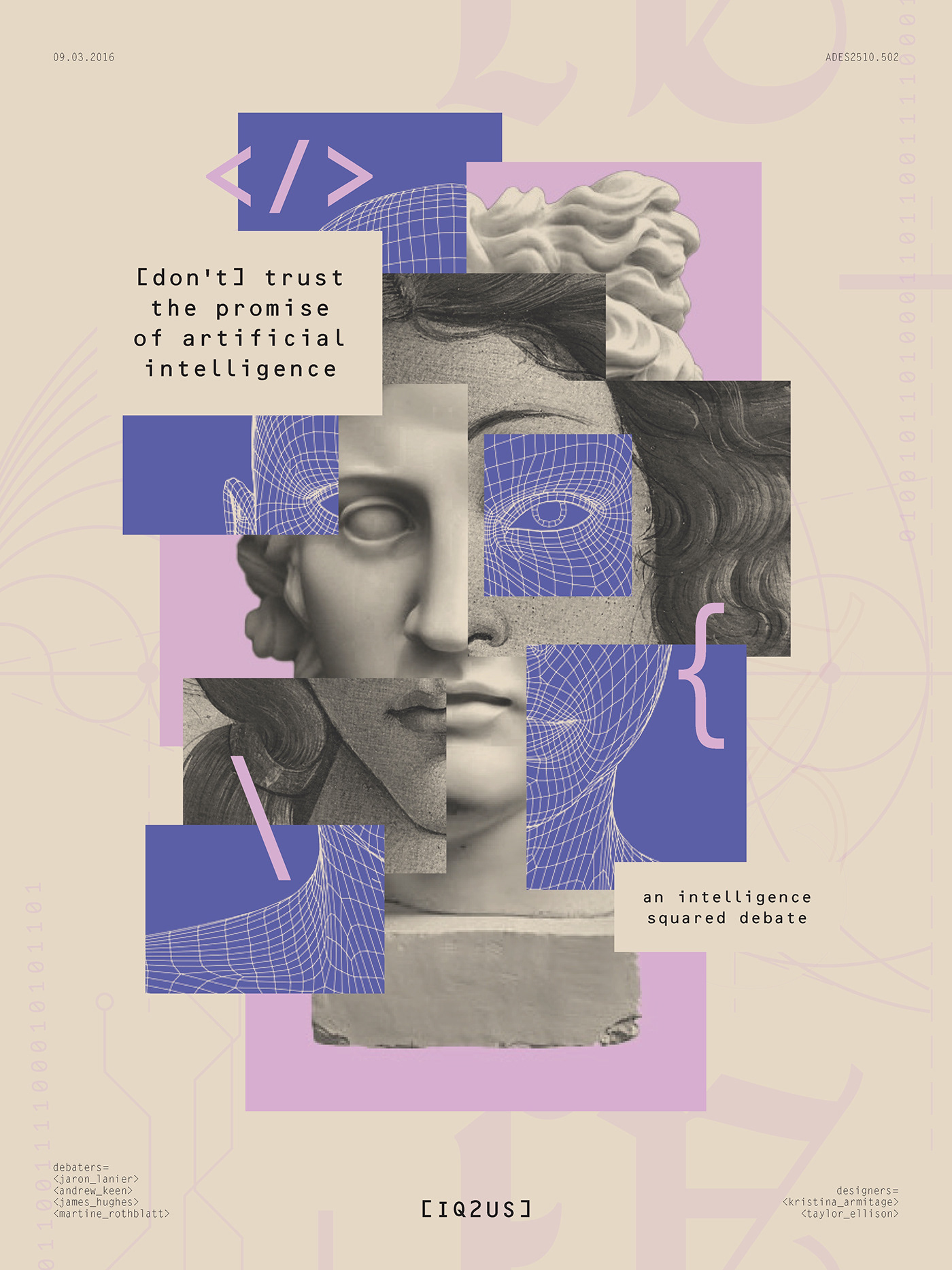 ai art artificial intelligence collage poster tech typography   vaporwave Zine 