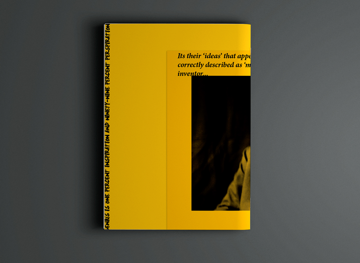 book Booklet magazine edison Layout contemporary experimental grunge brush print publication design texture science modern