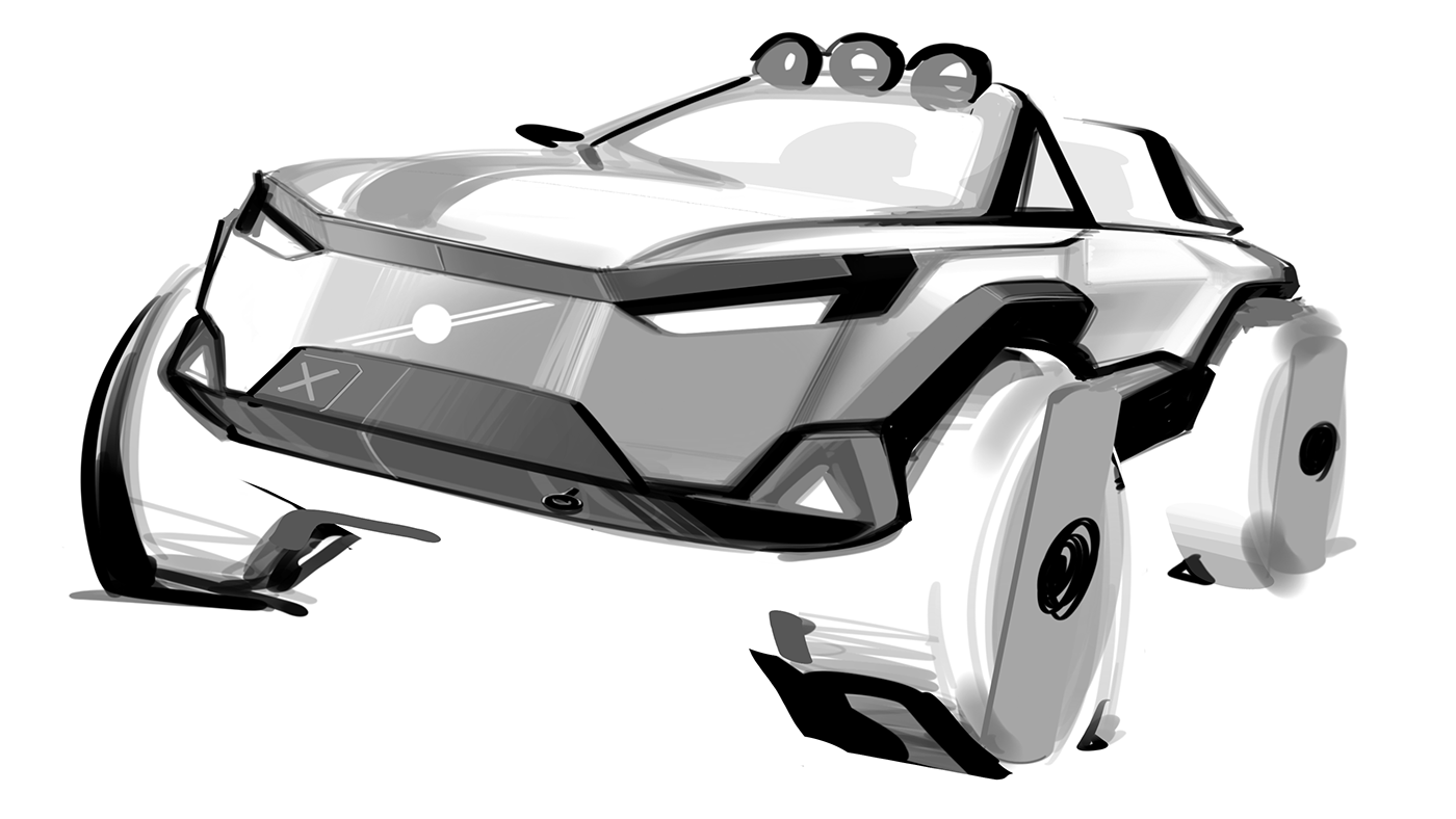 sketch artwork Drawing  digital illustration Procreate automotive   Automotive design photoshop doodle