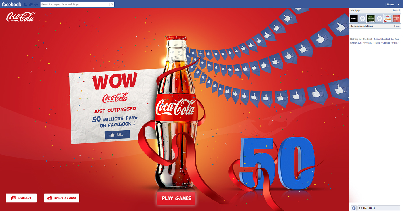coco cola Coco cola ad facebook coco cola facebook coke coke ad 50 million 50 million fans coke fans ad