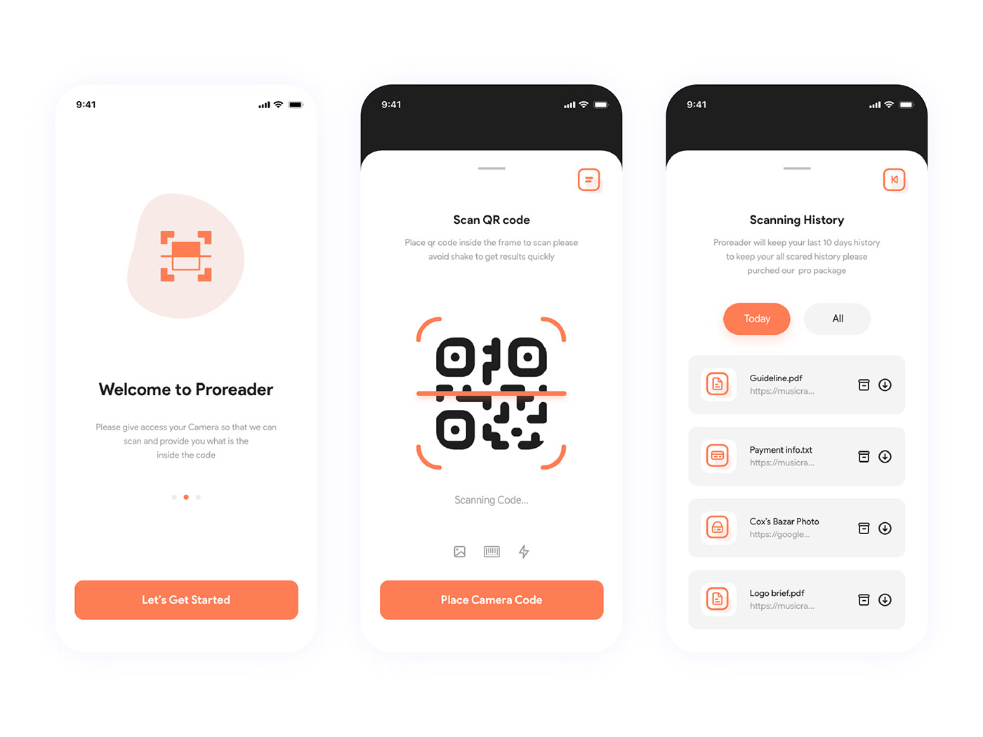 qr-code QR Code qrcode app design ilustration UI UX design neumorphism Minimal app ui Flat UI Design ios 13 Logo Design