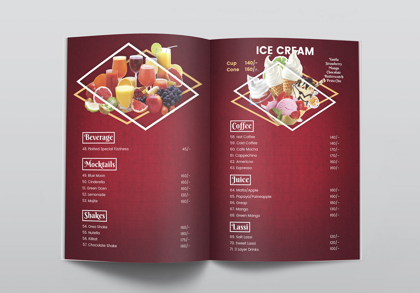 restaurant menu menu branding  graphic design  design Client designer New Work 2019