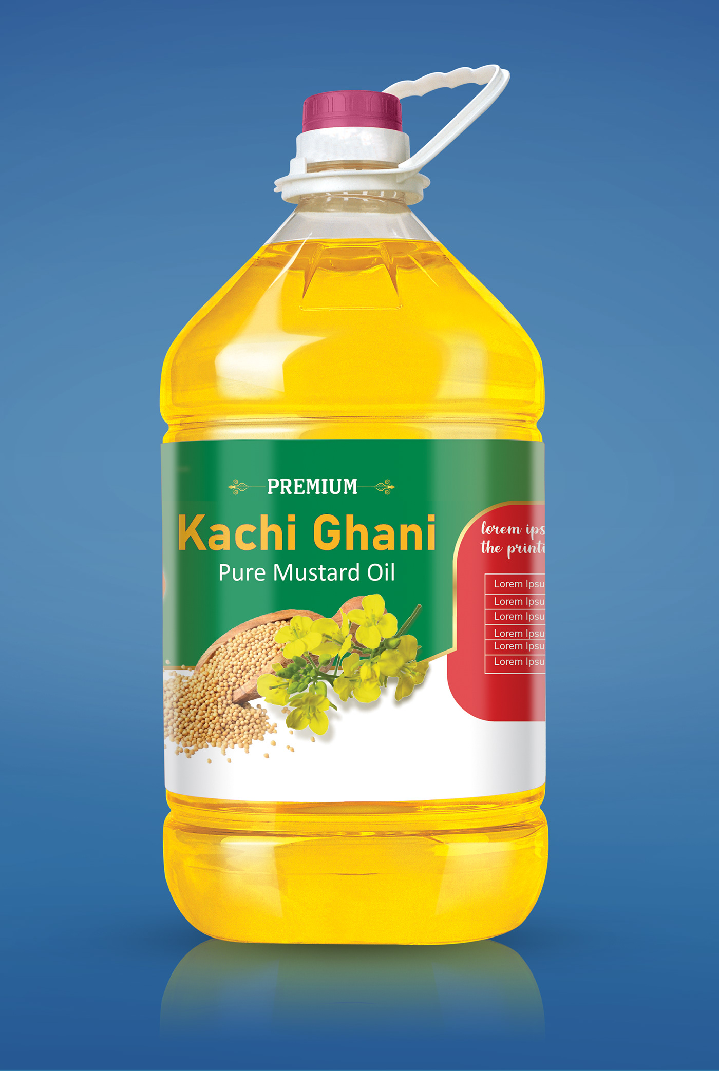 5 Letter CMYK colorfull Illustrator Kachi Ghani Mustard Oil Packaging packaging design photoshop Printing