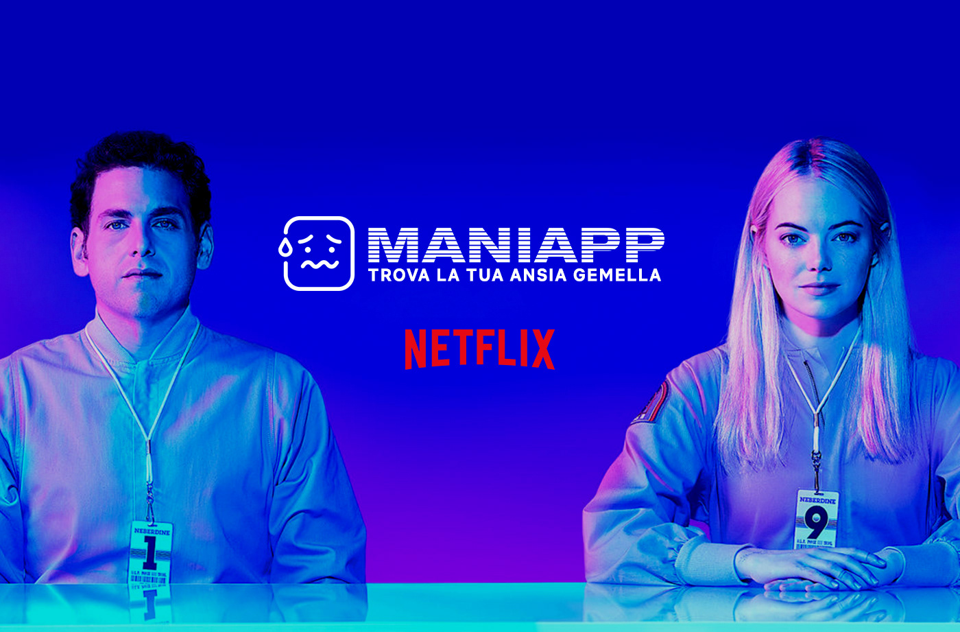 maniac maniapp Netflix app anxiety social infomercial 80s match Dating
