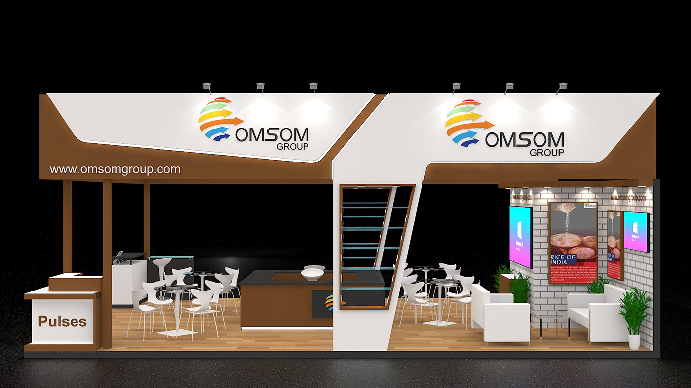 Exhibition Design  booth Stand booth design exhibition stand 3ds max Render vray