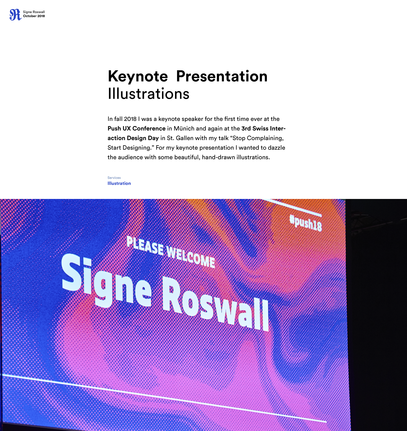 ILLUSTRATION  Keynote presentation Powerpoint design ux conference