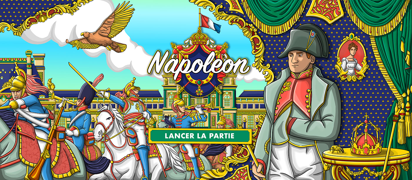 ILLUSTRATION  Paris napoleon concept art art French france prade prade studio game