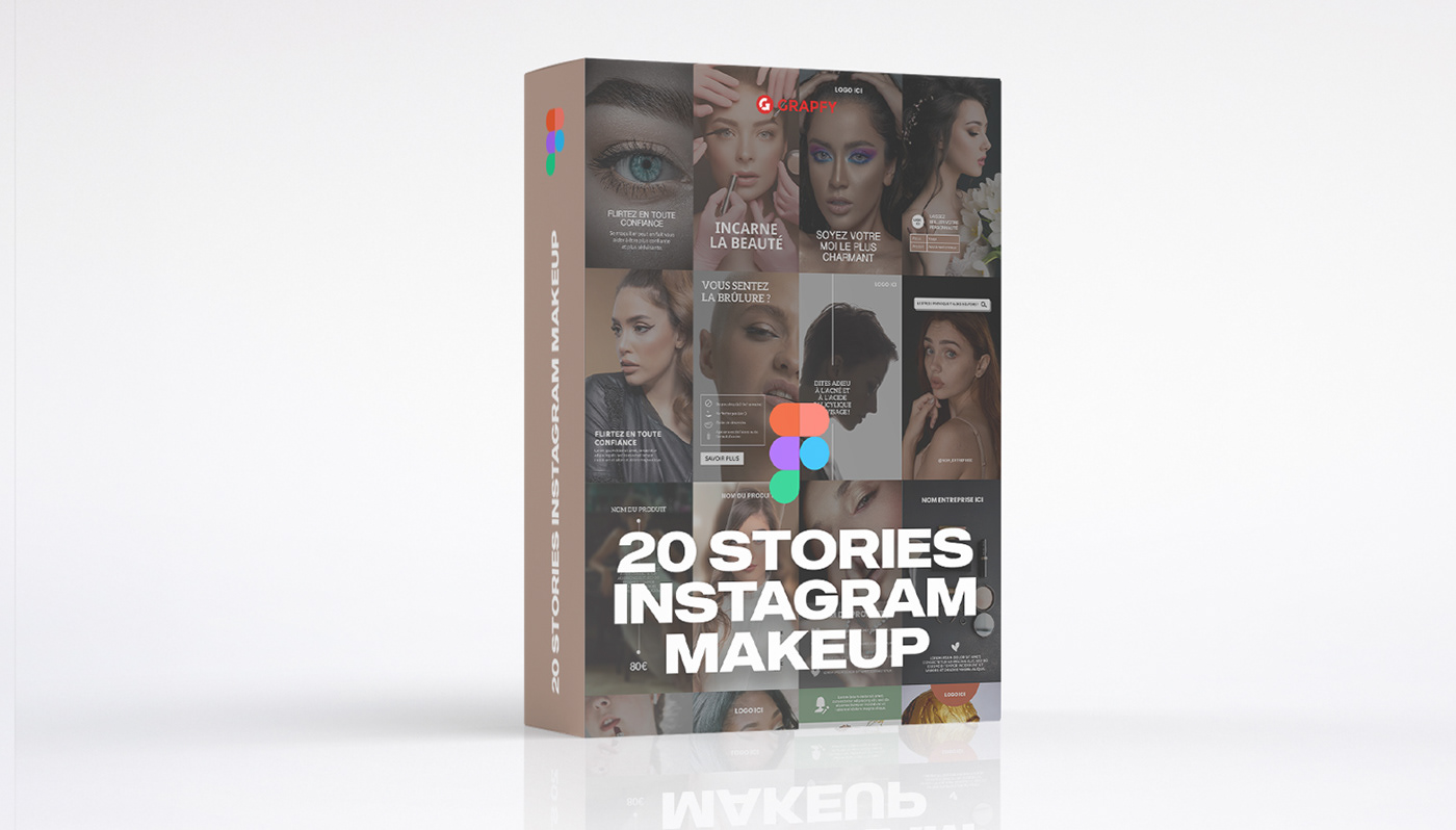 instagram Figma design graphique makeup maquillage graphiste grapfy