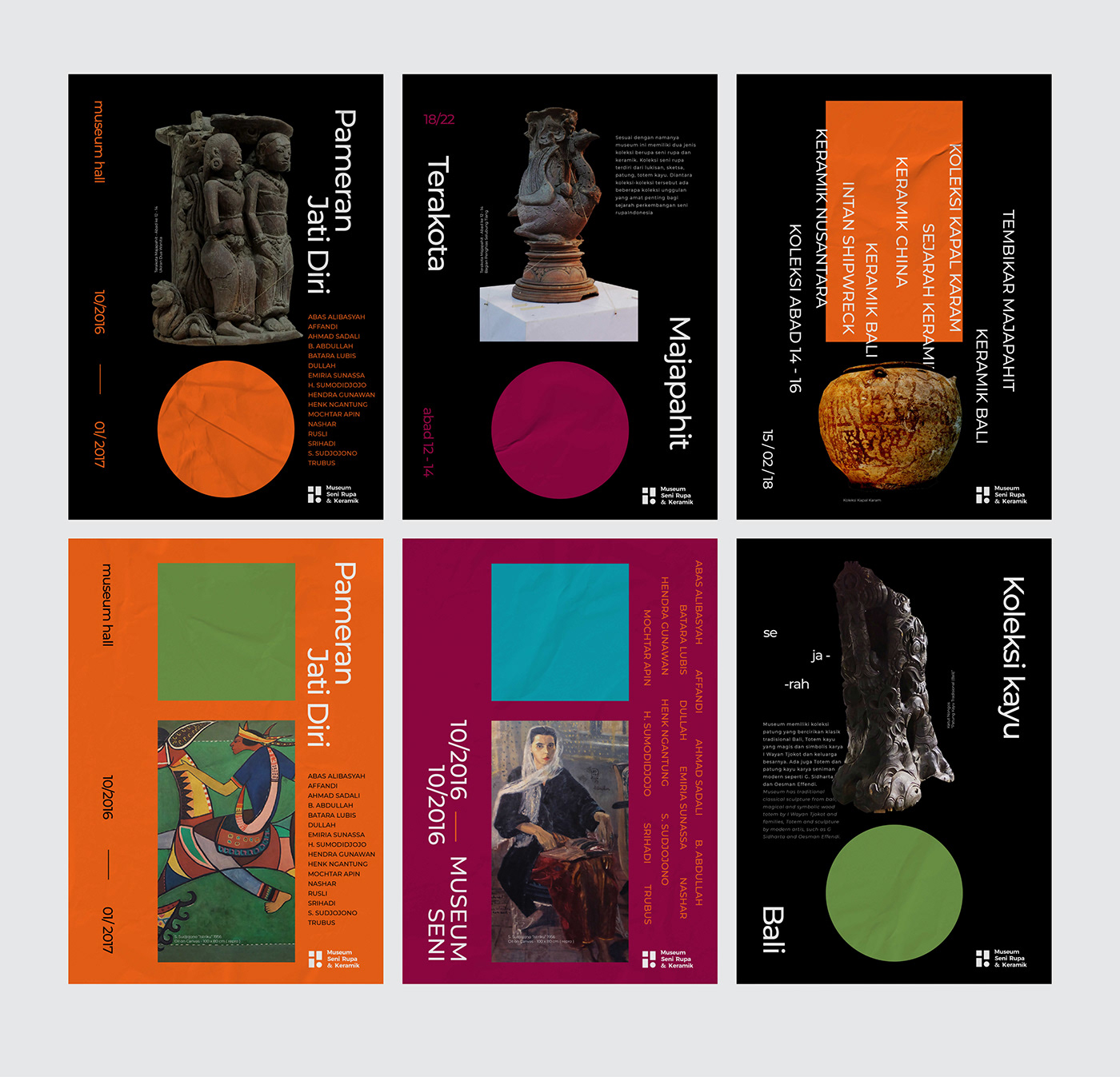 branding  identity museum art direction  Behance jakarta Seni Rupa history art print