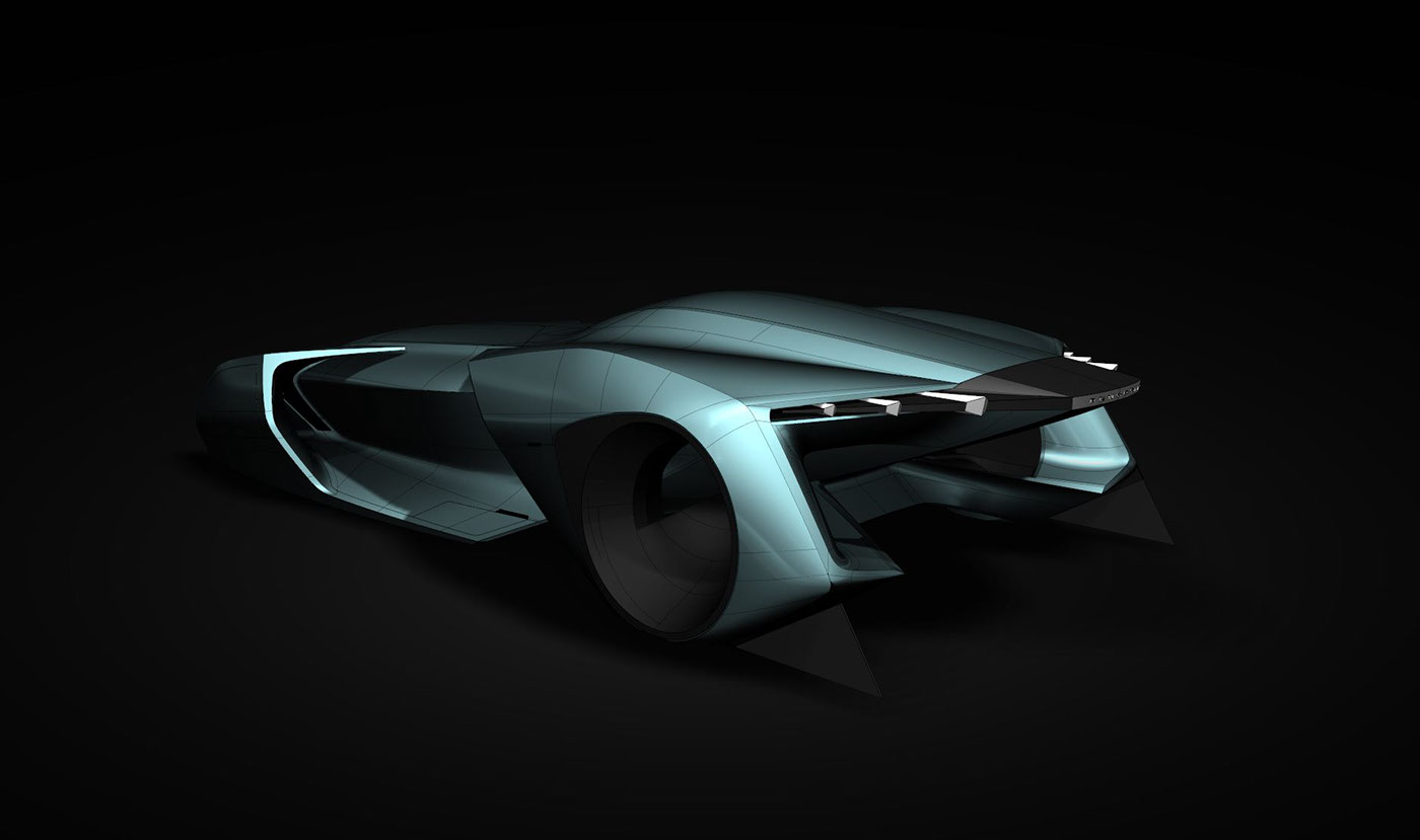 cad modeling car design icem surf futuristic Year 2040