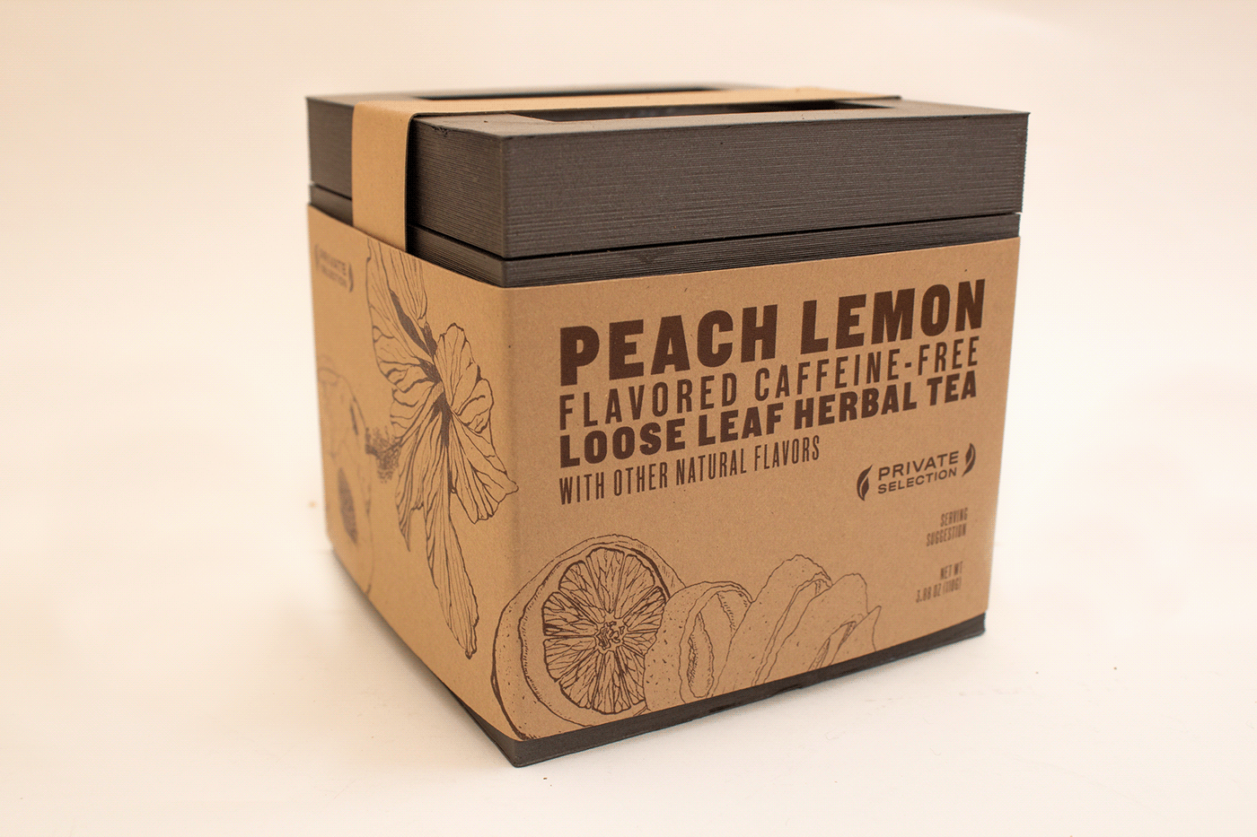 Form ILLUSTRATION  lemon Packaging peach tea