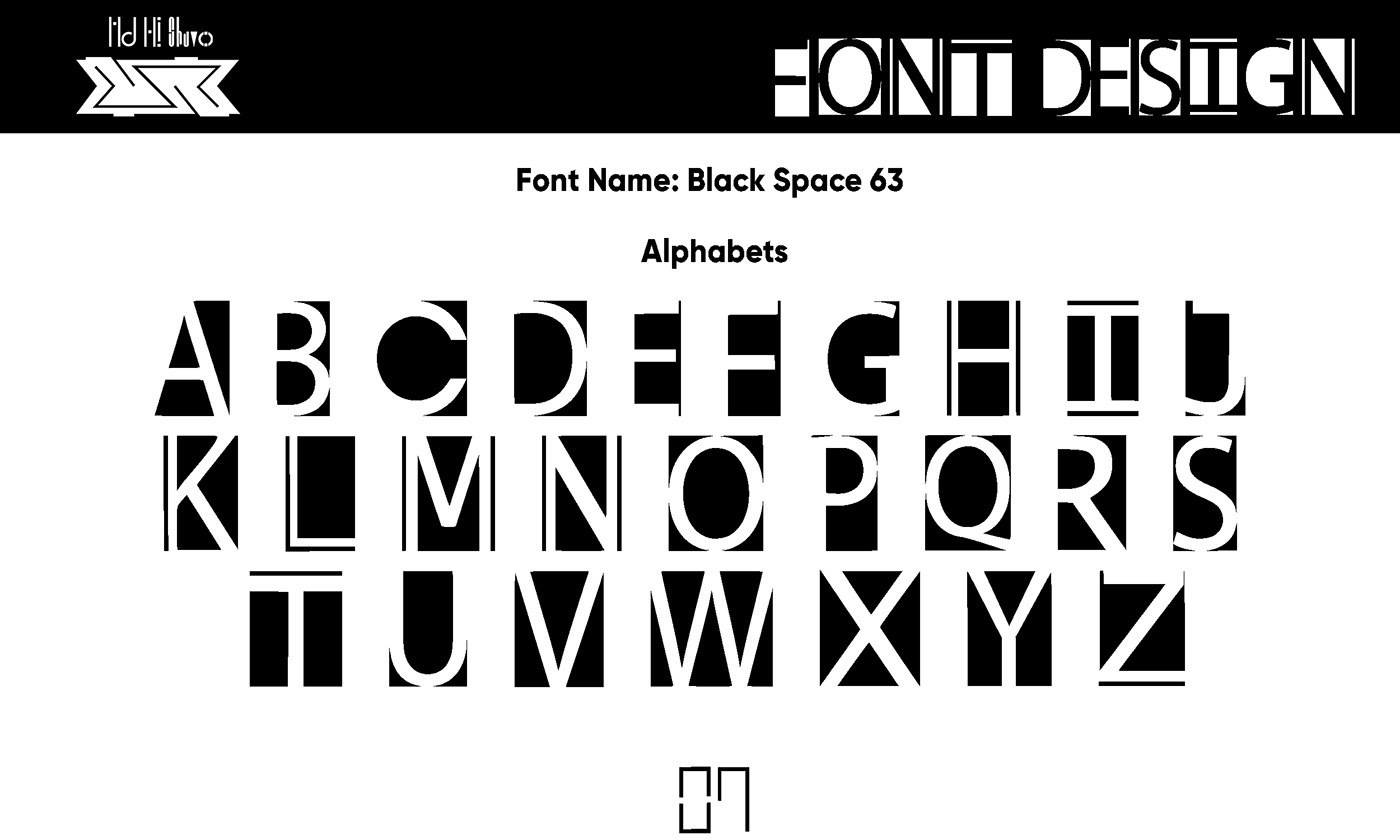 Black Space 63 font design font fonts Font Designing Calligraphy   typography  