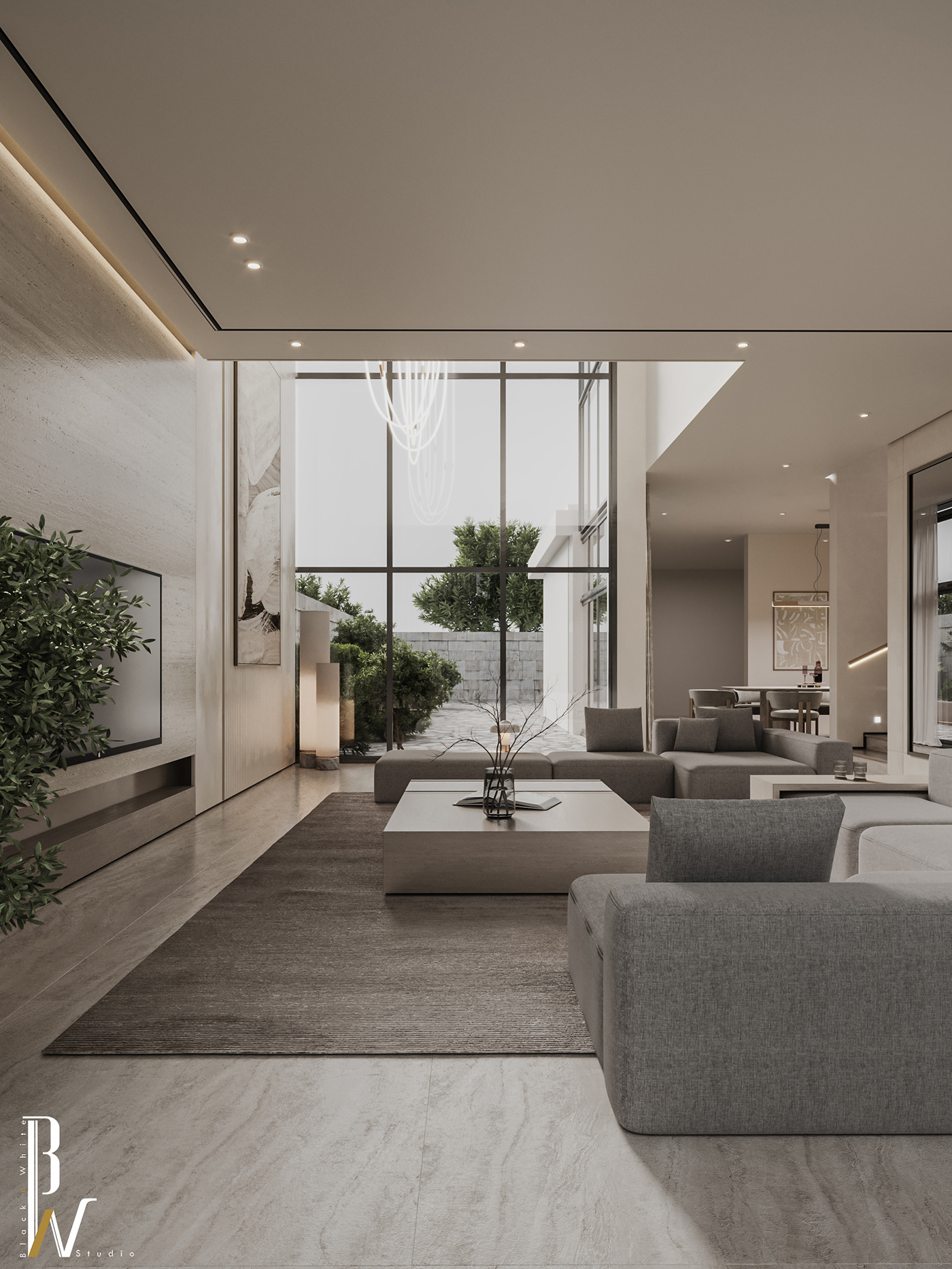 3D Render visualization interior design  3ds max modern corona architecture vray exterior