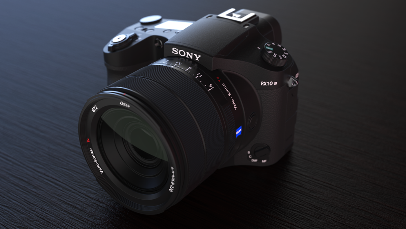 Sony Sony RX10 Sony Cyber-shot Professional Camera Keyshot animation rx10 mark3 camera fotografica câmera profissional câmera digital sony 3d modeling camera