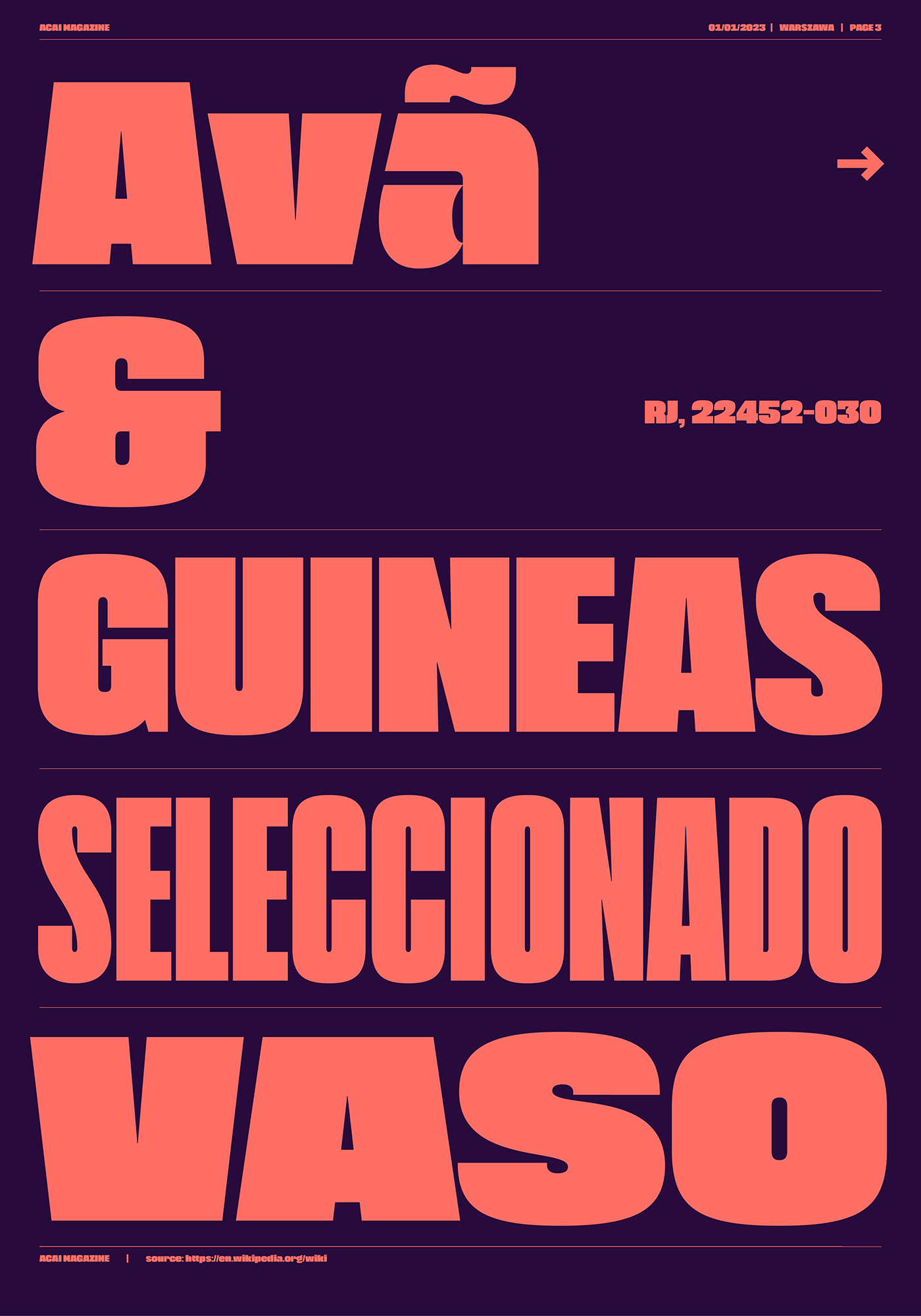 acai branding type Brasil Experimental font Headline logo font MACHALSKI speciment strong Vernacular type