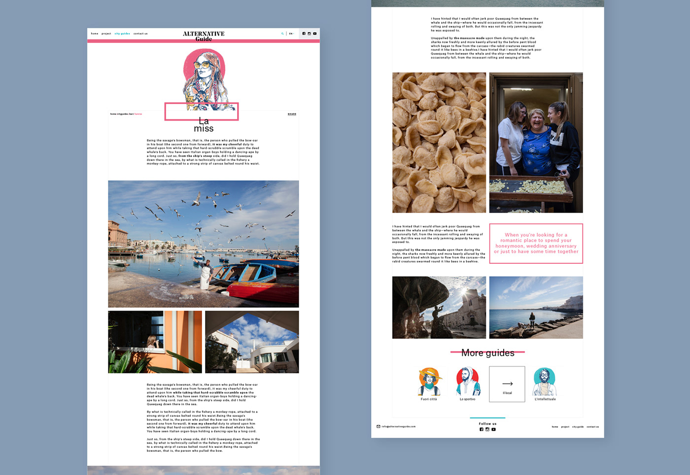 magazine ILLUSTRATION  Travel Guide Italy Website Venice