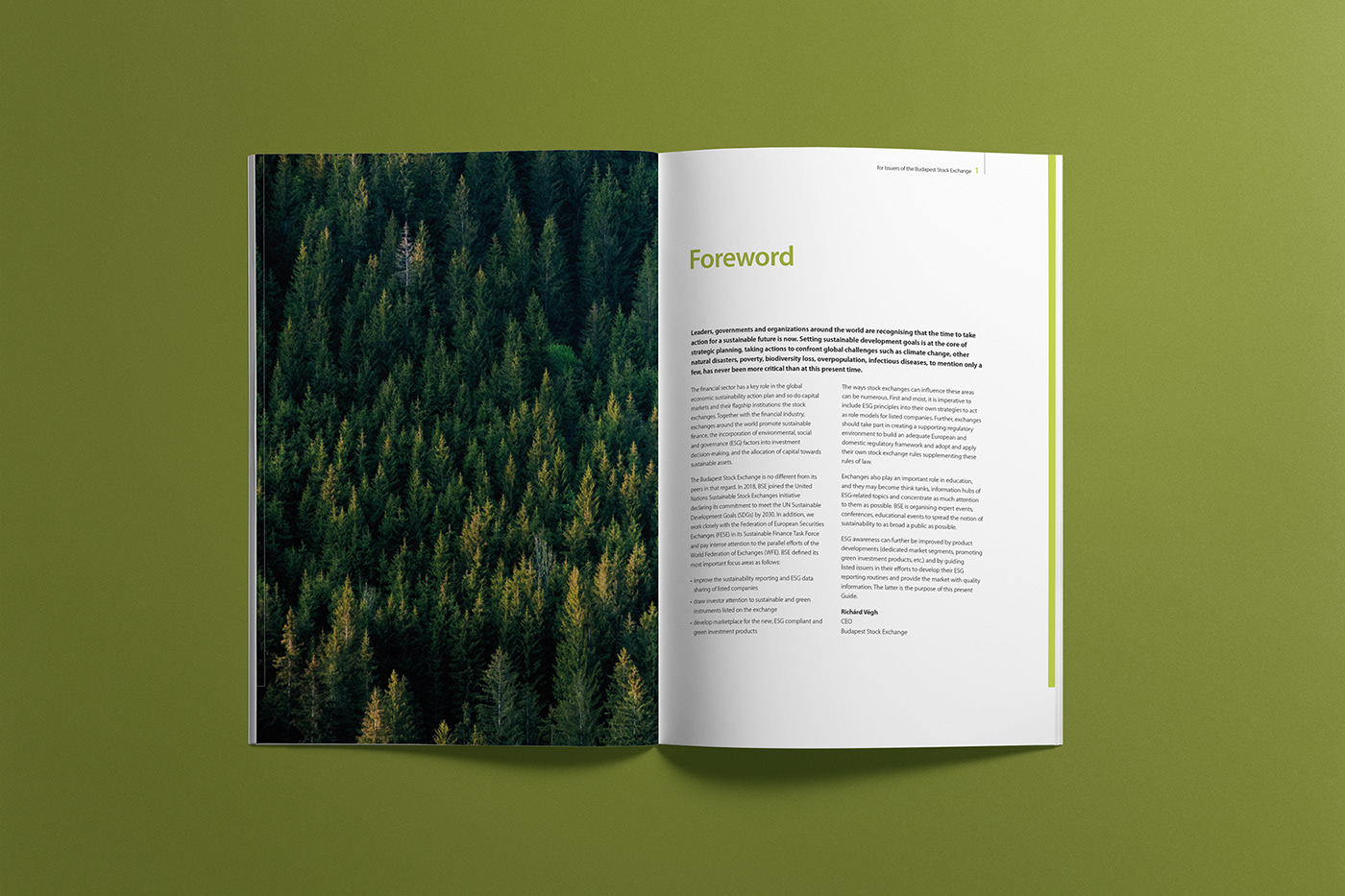 brochure climate design environment ESG Governance green Layout social Stock market