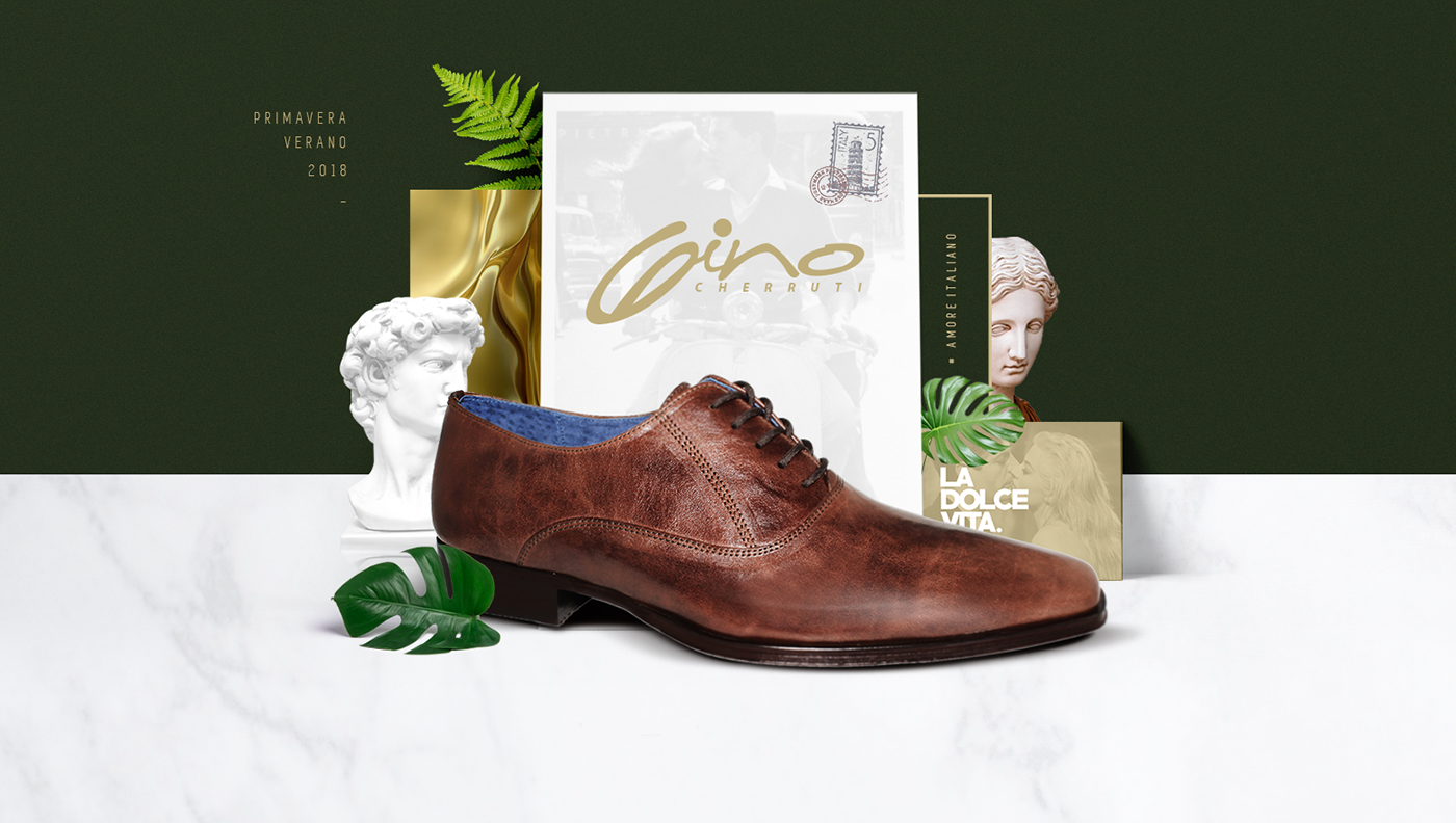 Fashion  men footwear italian gold green campaing mexico italia publicidad