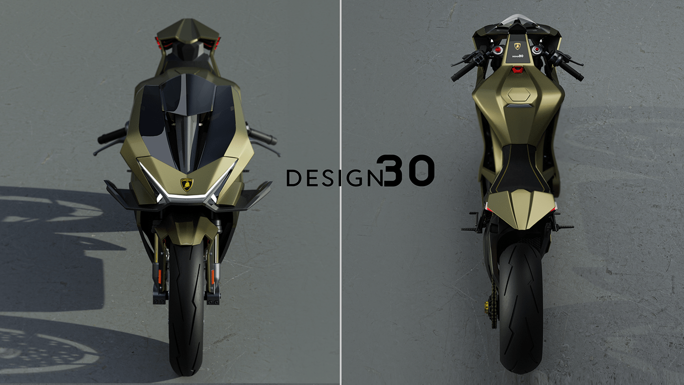 3D Bike bikedesign concept design lamborghini motorcycle MotorcycleDesign Transportation Design visual