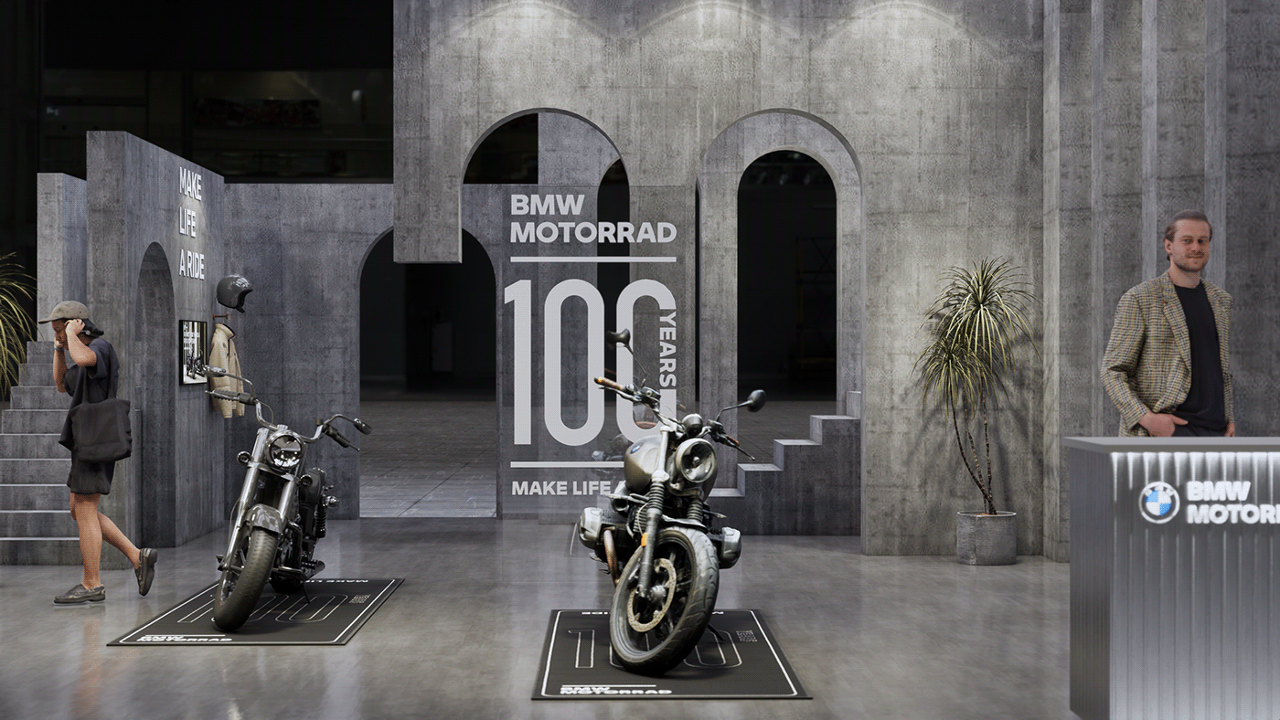 bmm BMW Motorrad booth Display Exhibition  Stand