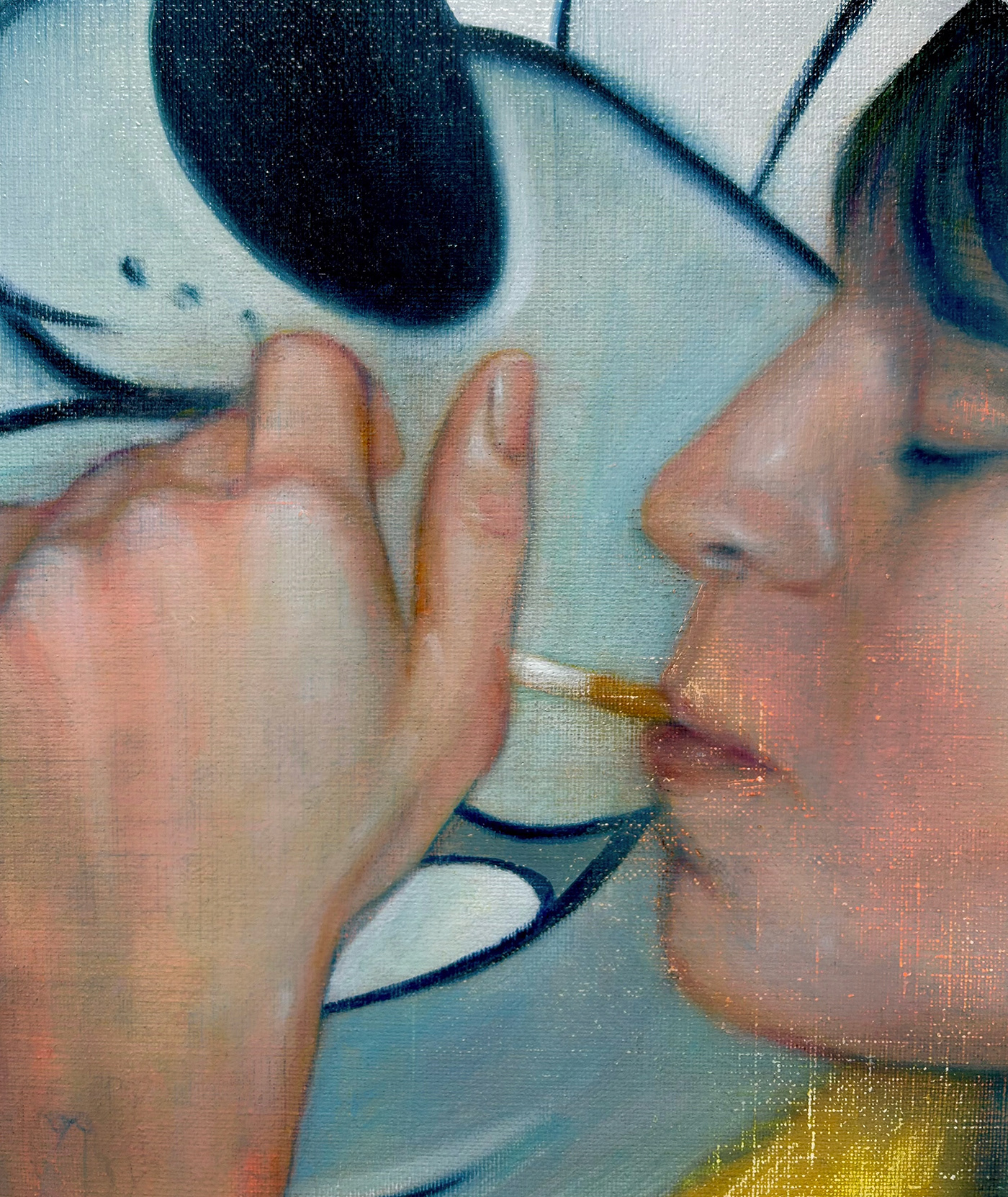 oilpainting ilustration ilustracion Graffiti cartoon portrait dibujo smoking pintura oleo oil