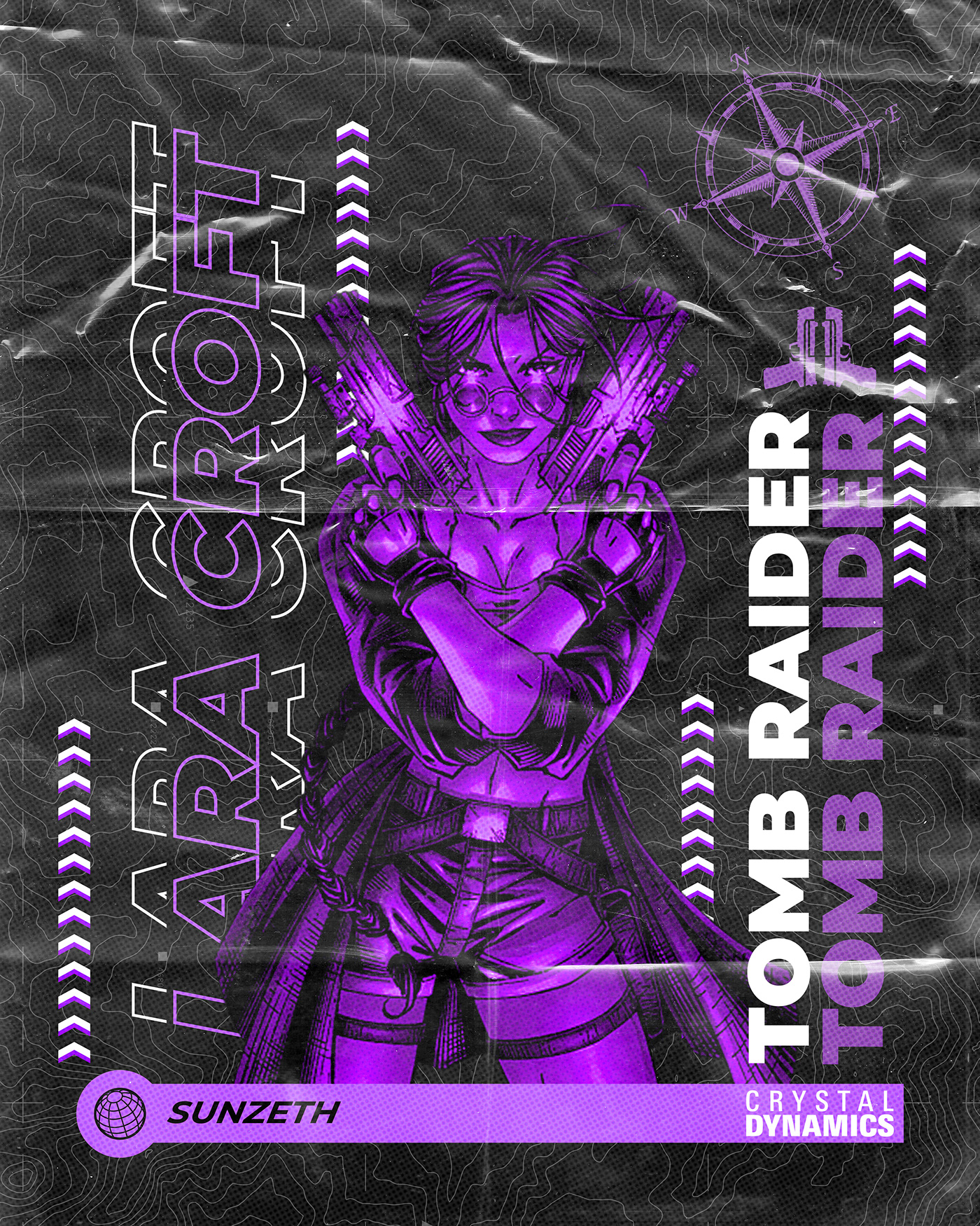 flyer lara croft paper poster tomb raider