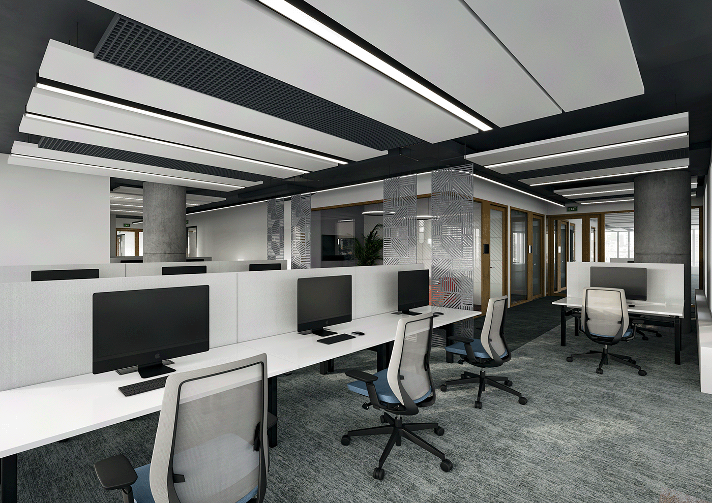 3ds max corona furniture Office Office Design Render visualization