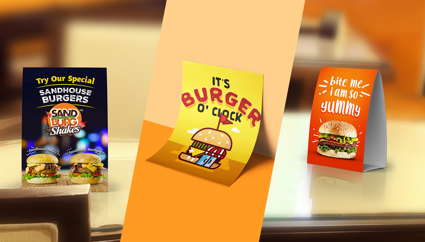 Shandburg restaurants branding  Fast food shakes burger sandwich Stationery logo brand identity