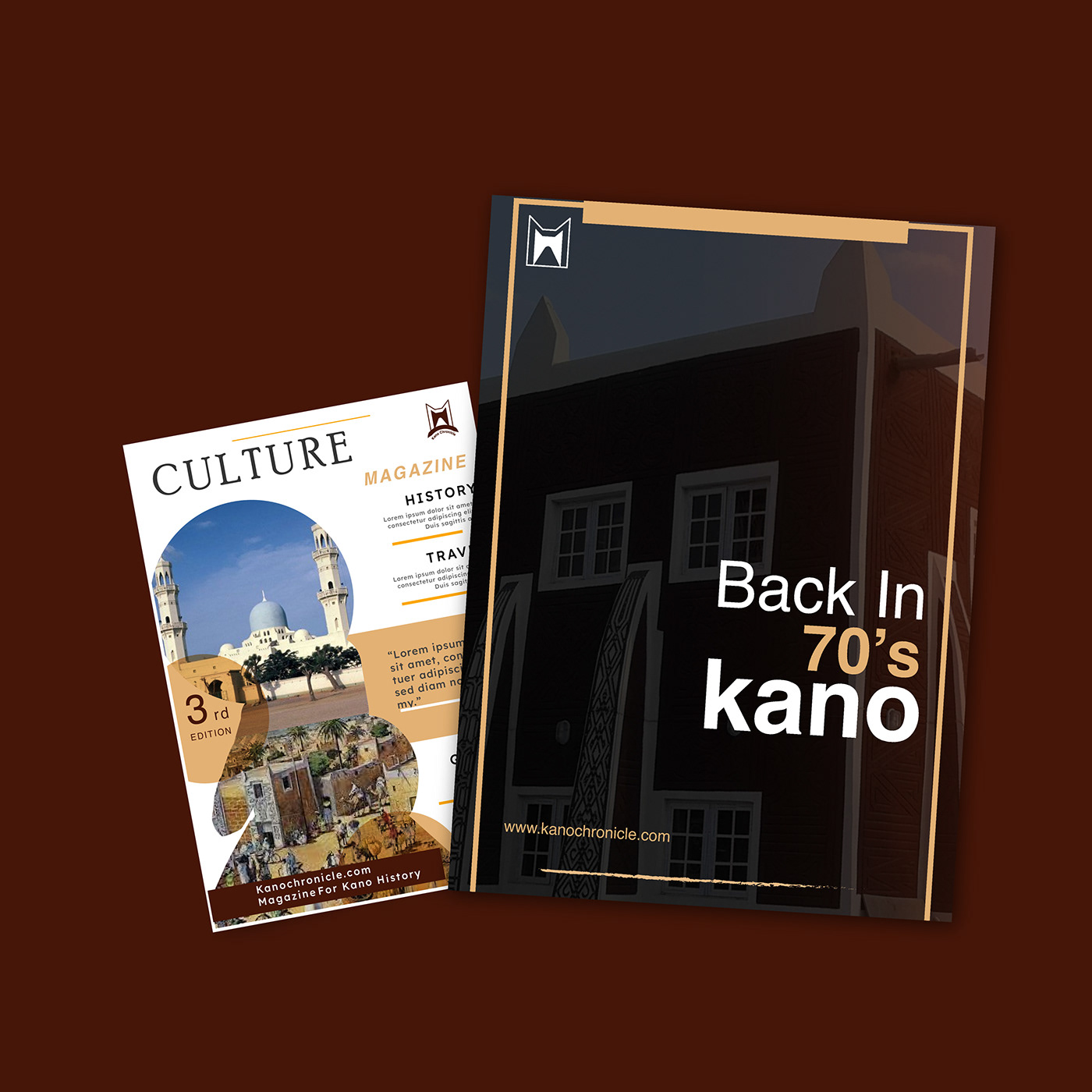 banner brand identity brochure culture design flyer kano logo magazine Social media post
