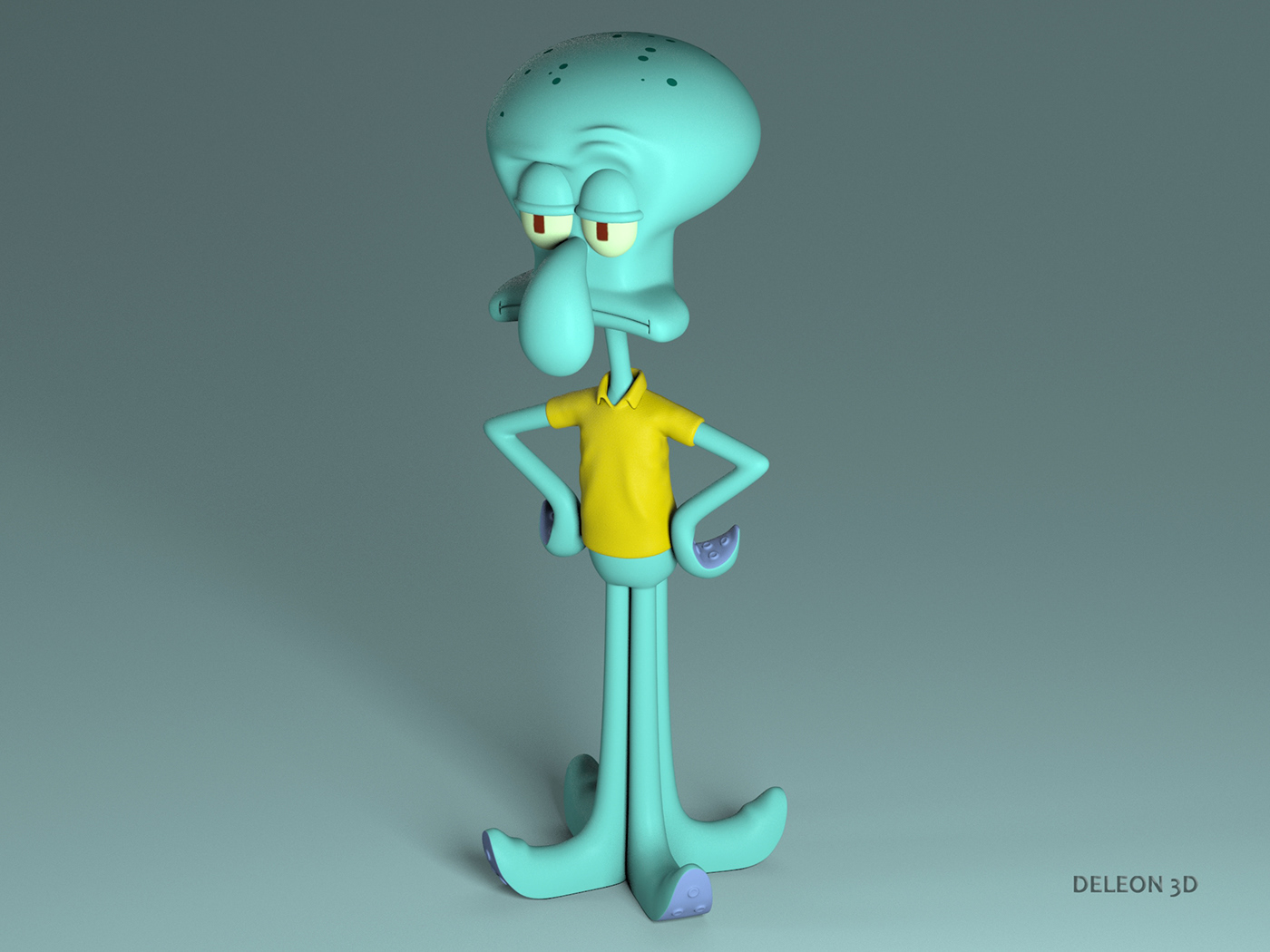 characters 3D Modelagens personagens Bob Esponja spongebob plankton Siriguejo Gary Lula Molusco 